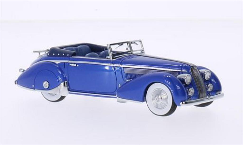 Lancia Astura 1/43 Minichamps Tipo 233 Corto metallic blauw 1936 modelauto