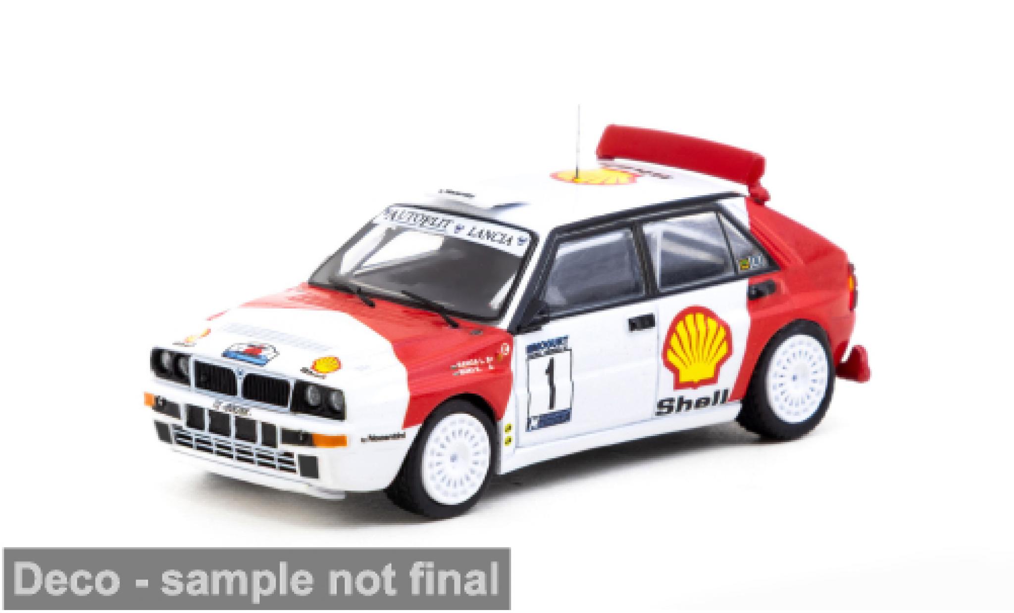 Lancia Delta 1/64 Tarmac Works HF Integrale Mog&uuml;rt-Salg&oacute; Rallye 1993 #1 L.S.Ranga/E.B&uuml;ki 1:64 modelauto