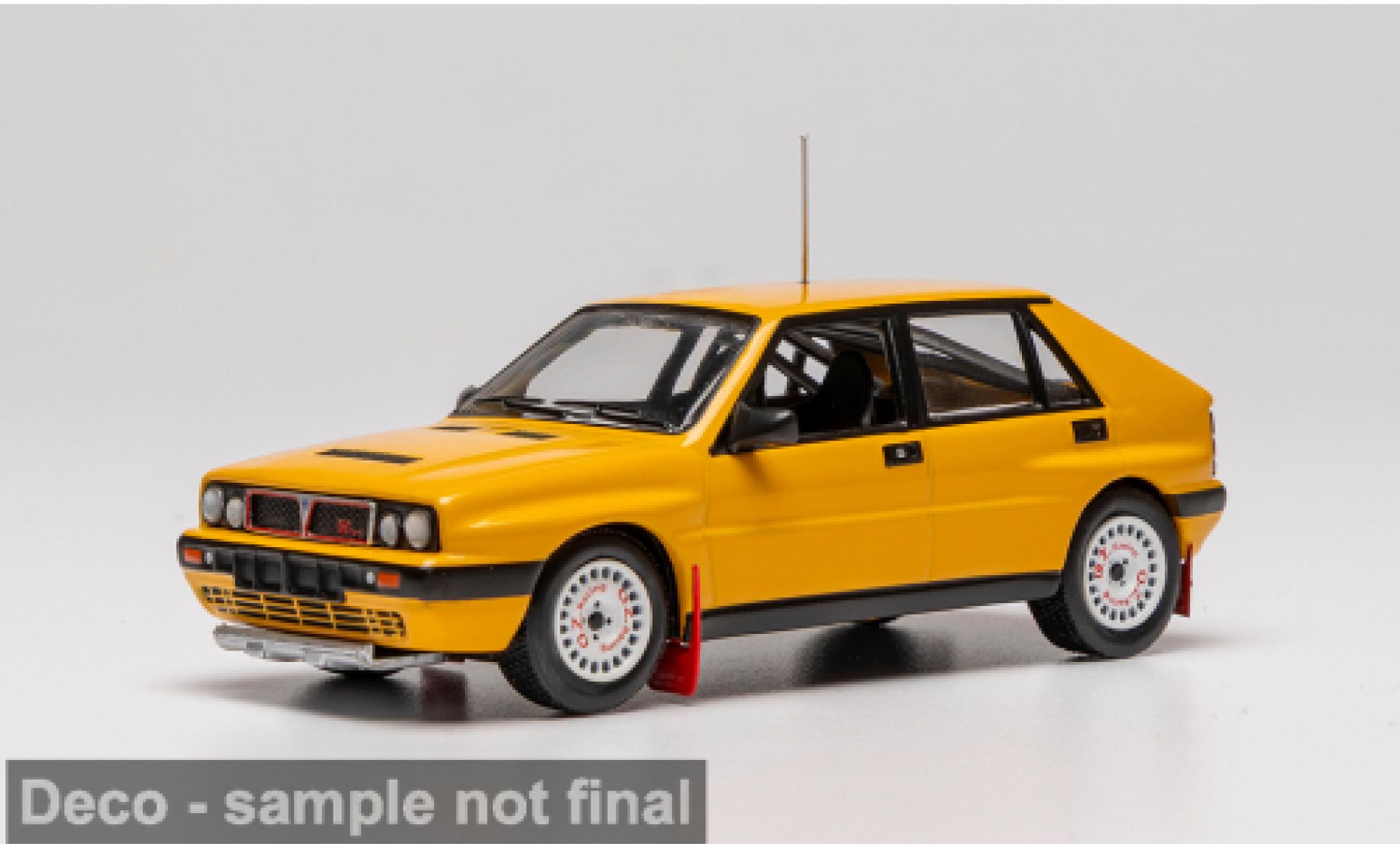 Lancia Delta 1/43 IXO Integrale 16V geel 1989 1:43 modelauto
