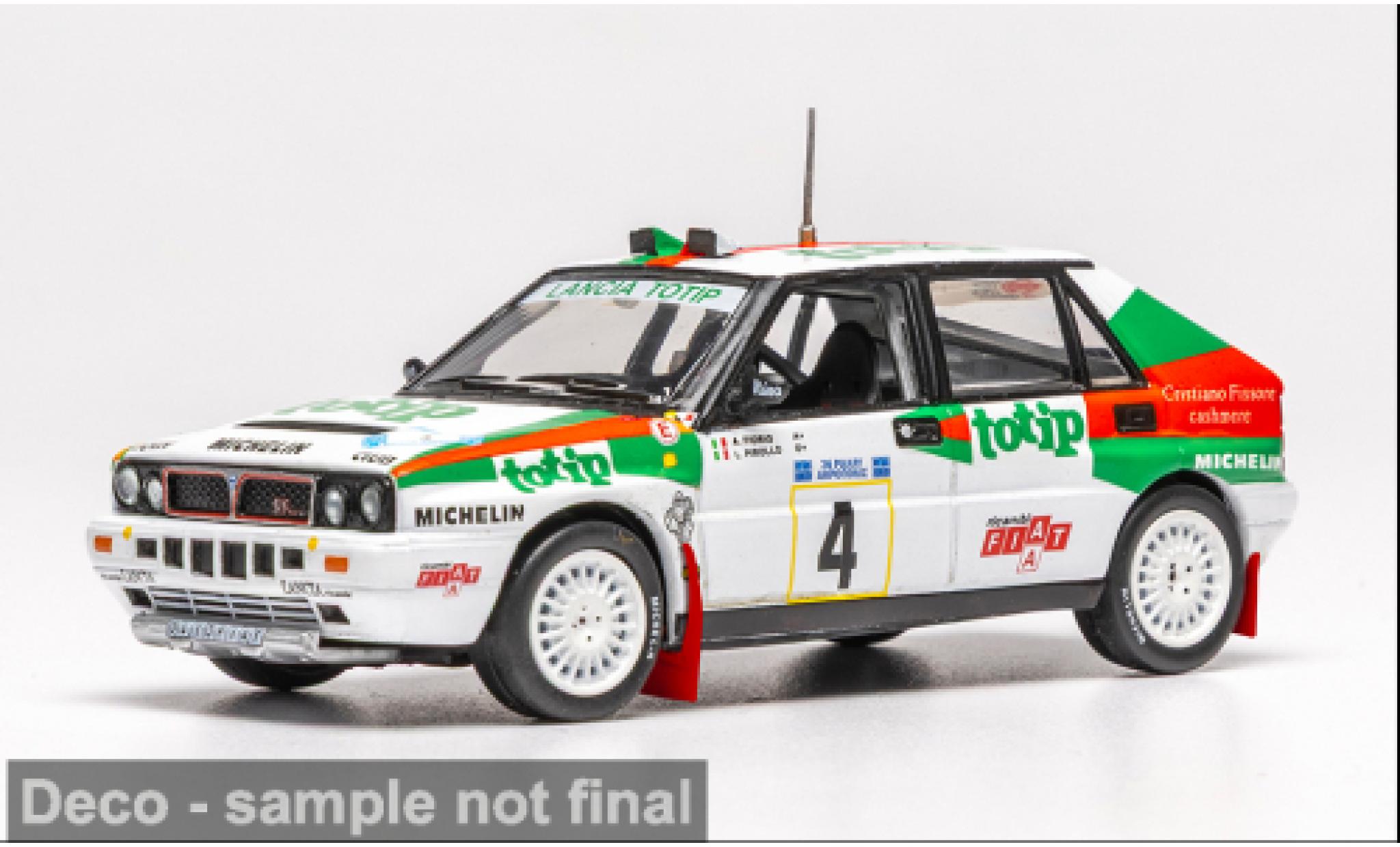 Lancia Delta 1/43 IXO Integrale 16V Rally Acropolis 1989 #4 A.Fiorio/L.Pirollo 1:43 modelauto