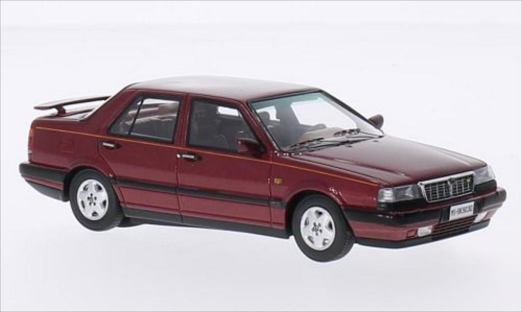 Lancia Thema 1/43 Kess 8.32 2S metallic rood 1988 modelauto