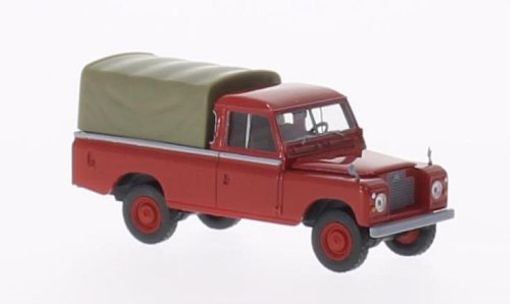 Land Rover 109 1/87 Brekina Plane rood mit Plane modelauto