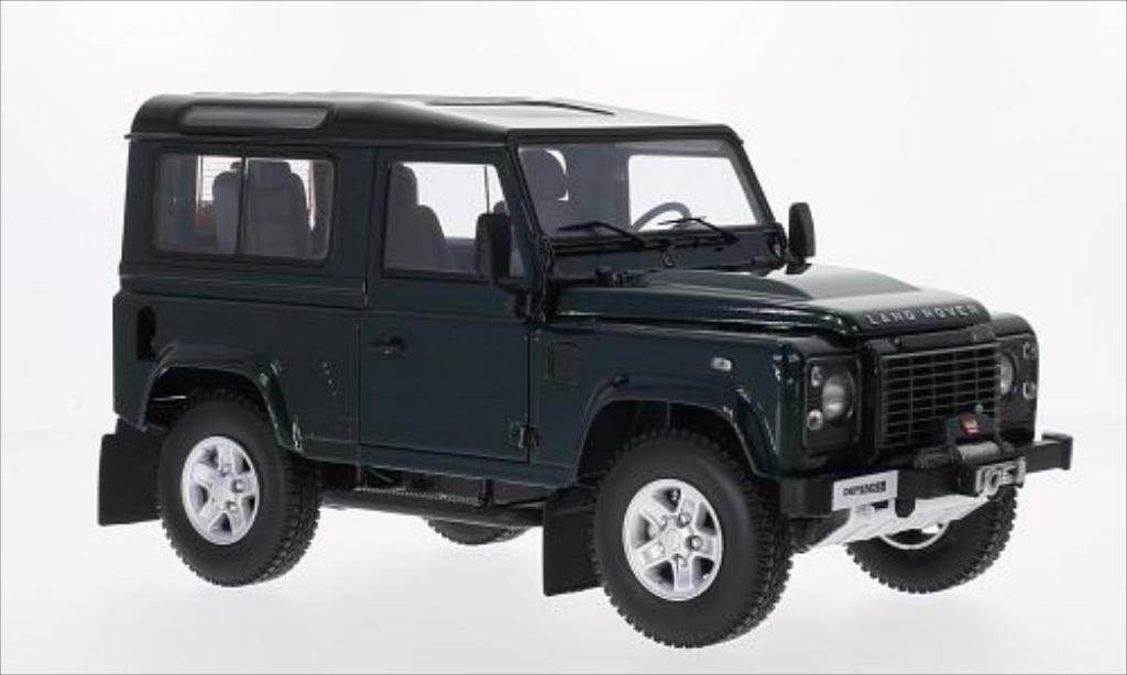 Land Rover Defender 1/18 Kyosho 90 metallic grun/zwart modelauto