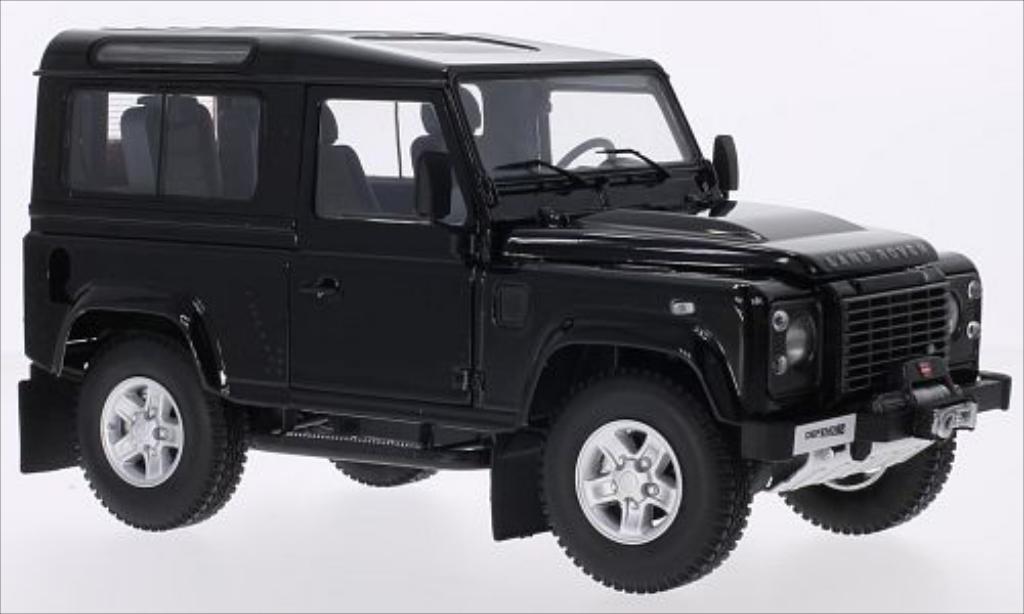 Land Rover Defender 1/18 Kyosho 90 metallic zwart modelauto