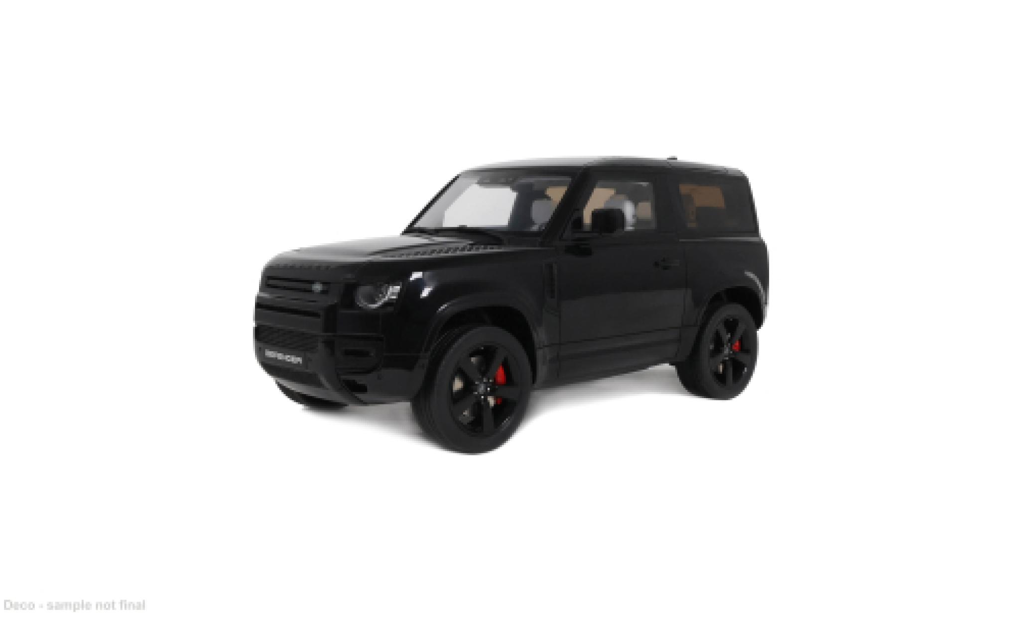 Land Rover Defender 1/18 GT Spirit 90 zwart 2021 1:18 modelauto