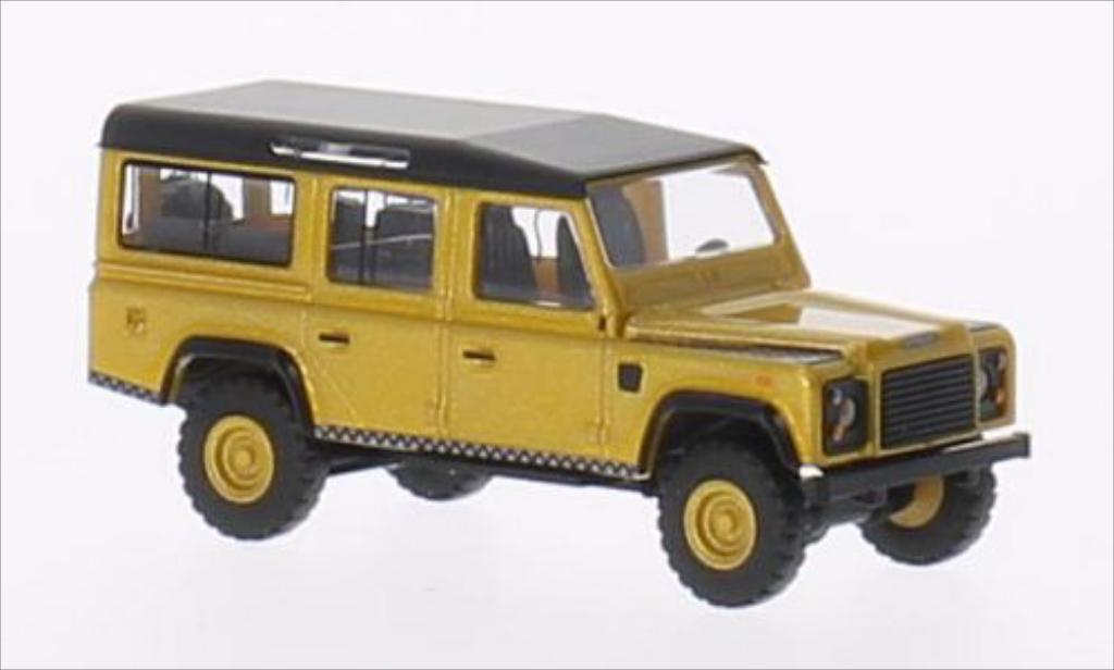 Land Rover Defender 1/87 Busch metallic gold/matt-zwart modelauto