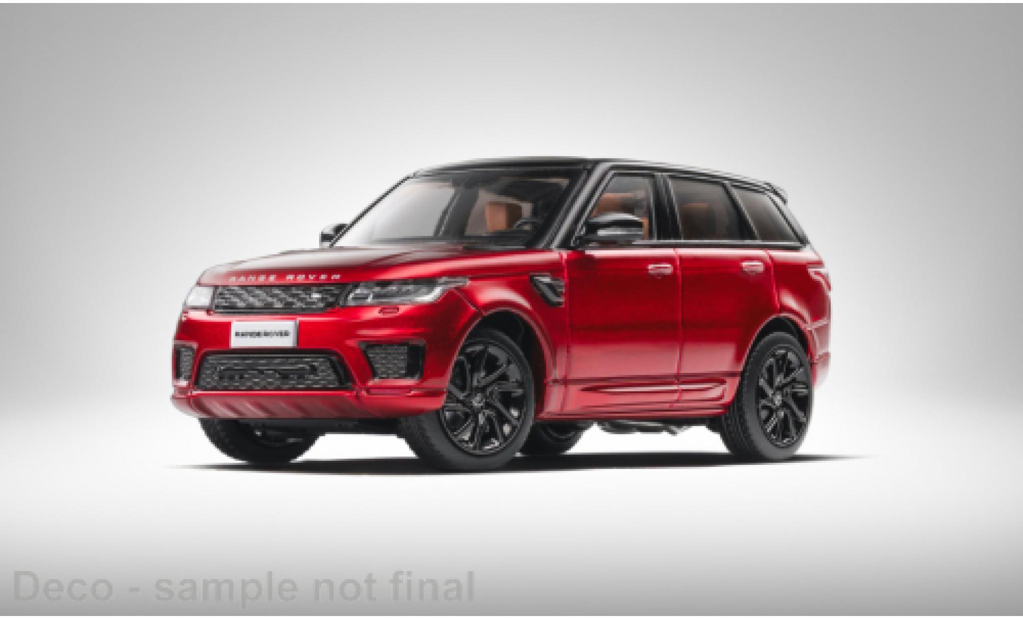 Range Rover Sport 1/64 WhelArt Land Rover rood/zwart 2005 1:64 modelauto
