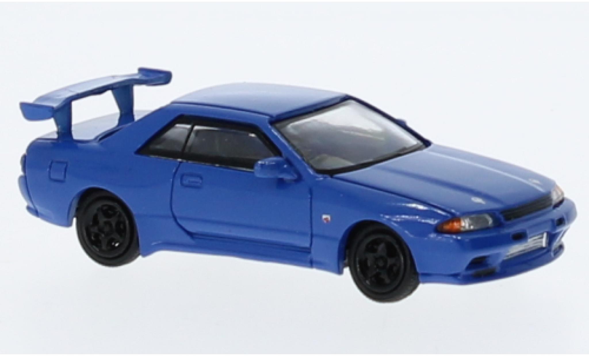 Nissan Skyline 1/87 Lang Feng Model GT-R (R32) blauw 1:87 modelauto