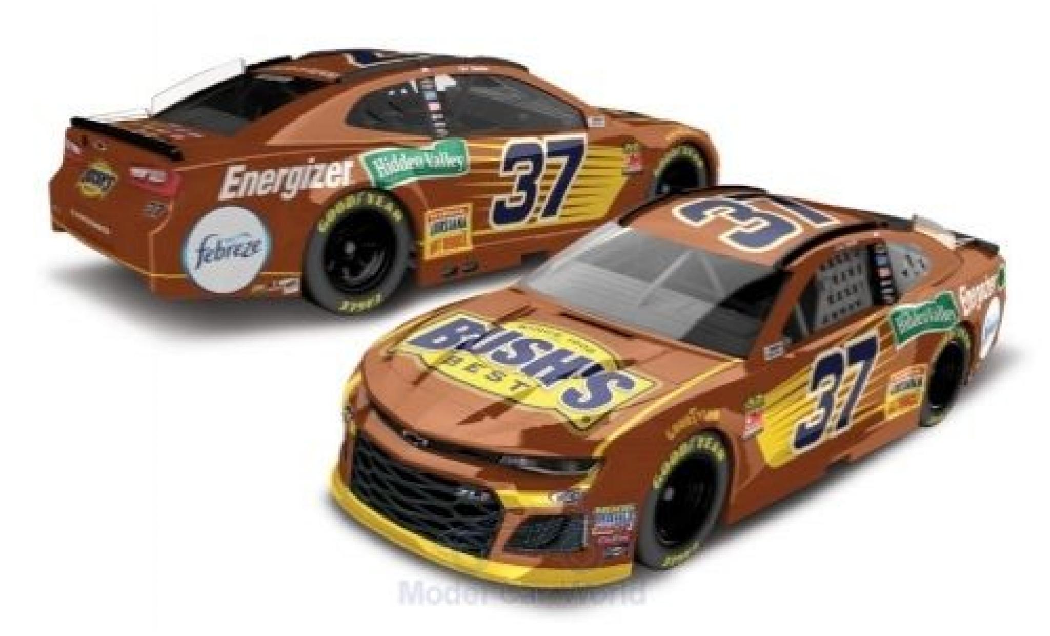 Chevrolet Camaro 1/64 Lionel Racing ZL1 No.37 jtg Daugherty Racing Bushs Beans Nascar 2018 C.Buescher modelauto
