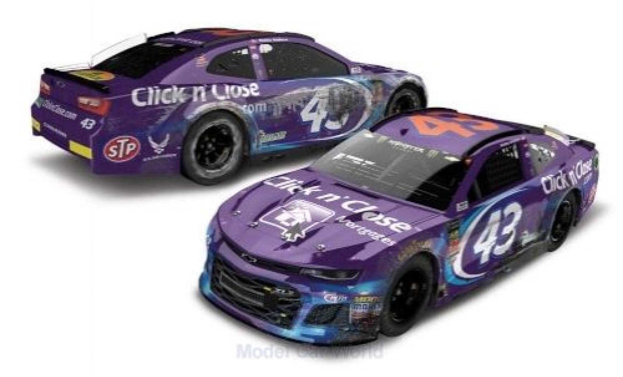 Chevrolet Camaro 1/64 Lionel Racing ZL1 No.43 Richard Petty Motorsports Click n Close Nascar 2018 D.Wallace Jr. modelauto