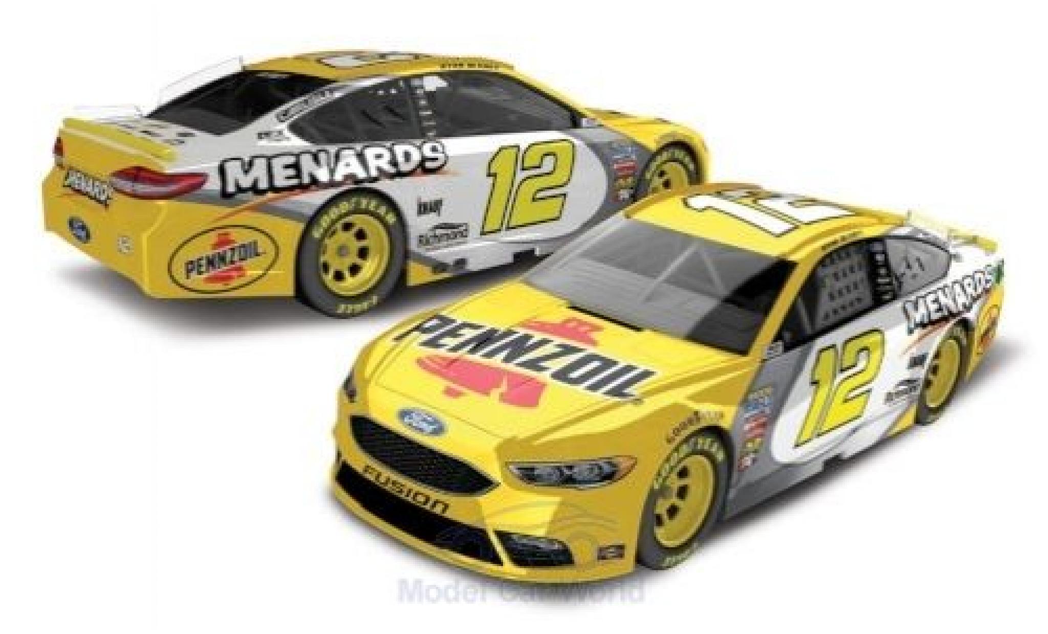 Ford Fusion 1/64 Lionel Racing No.12 Team Penske Pennzoil Nascar 2018 R.Blaney modelauto