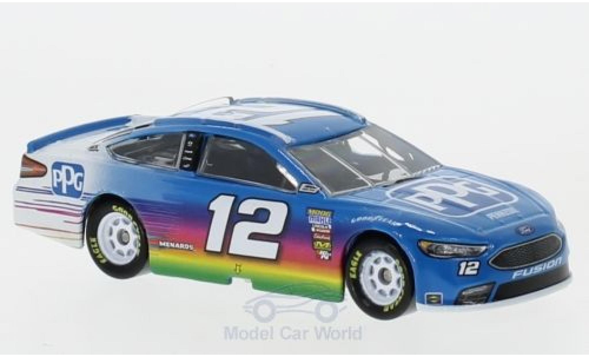 Ford Fusion 1/64 Lionel Racing No.12 Team Penske PPG Nascar 2018 R.Blaney modelauto