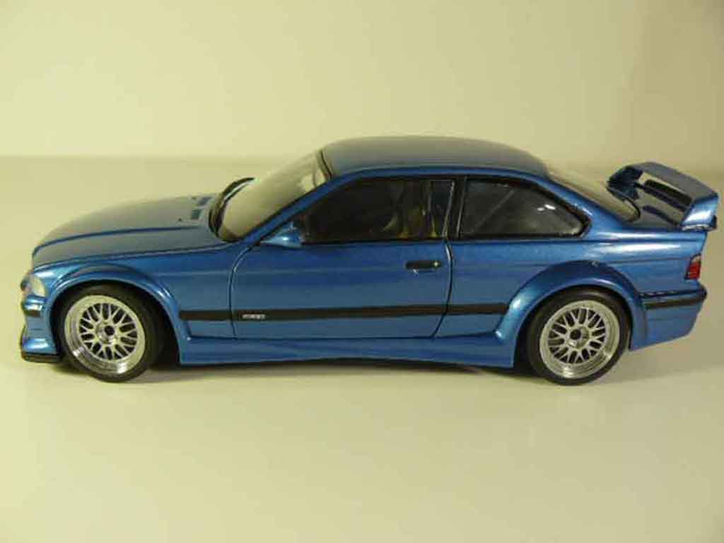 Bmw M3 coupe GTR E36 blauw estoril 1/18 Ut Models