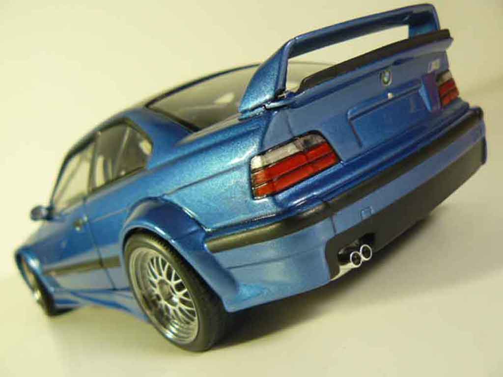 Bmw M3 coupe GTR E36 blauw estoril 1/18 Ut Models