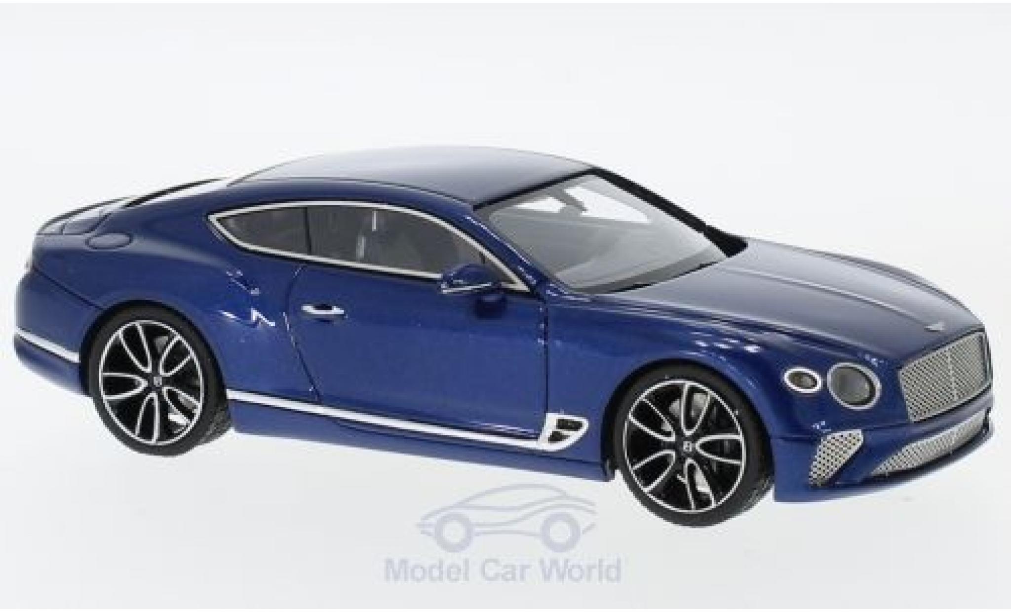 Bentley Continental 1/43 Look Smart GT metallic blauw 2018 modelauto