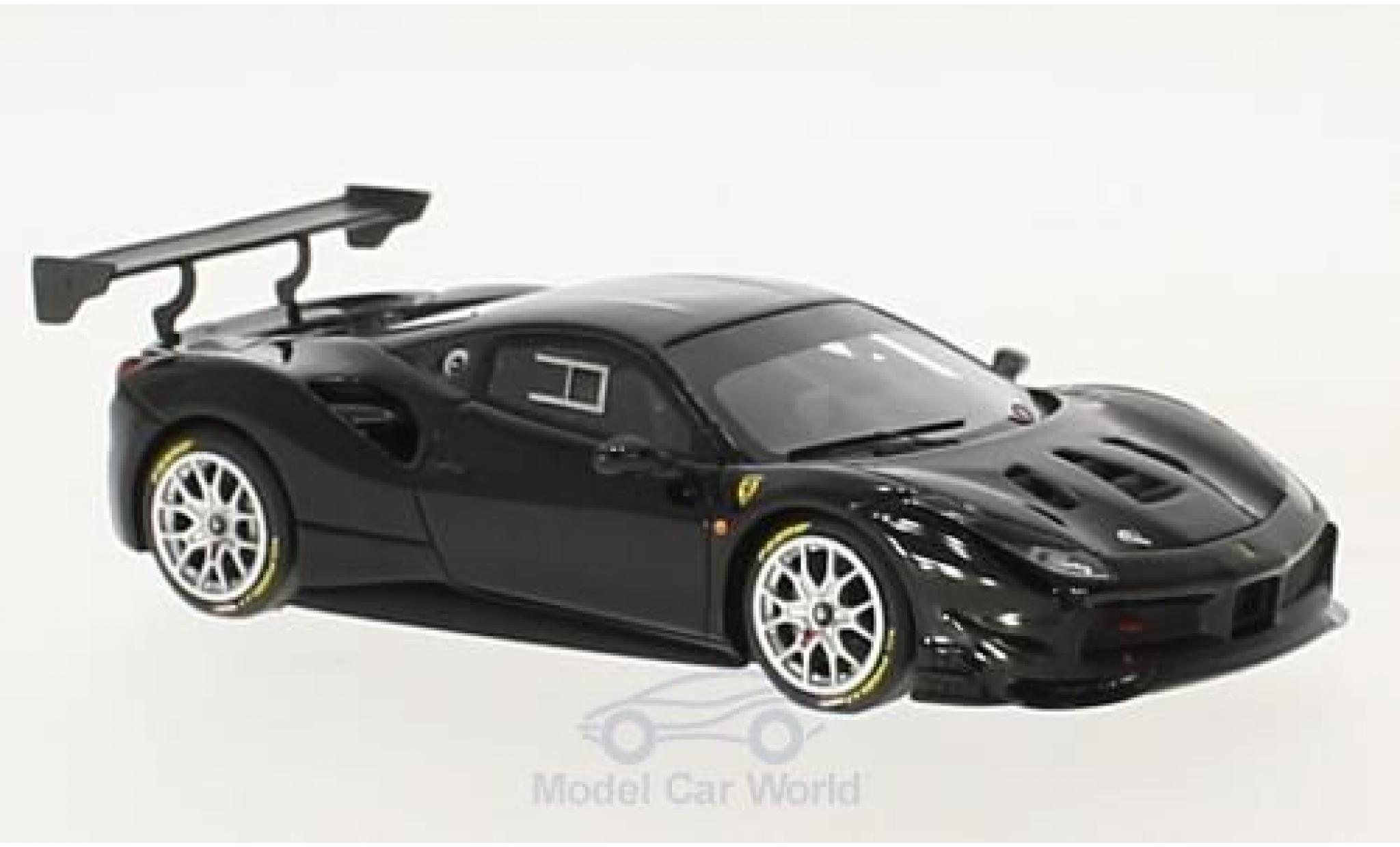 Ferrari 488 1/43 Look Smart Challenge zwart modelauto
