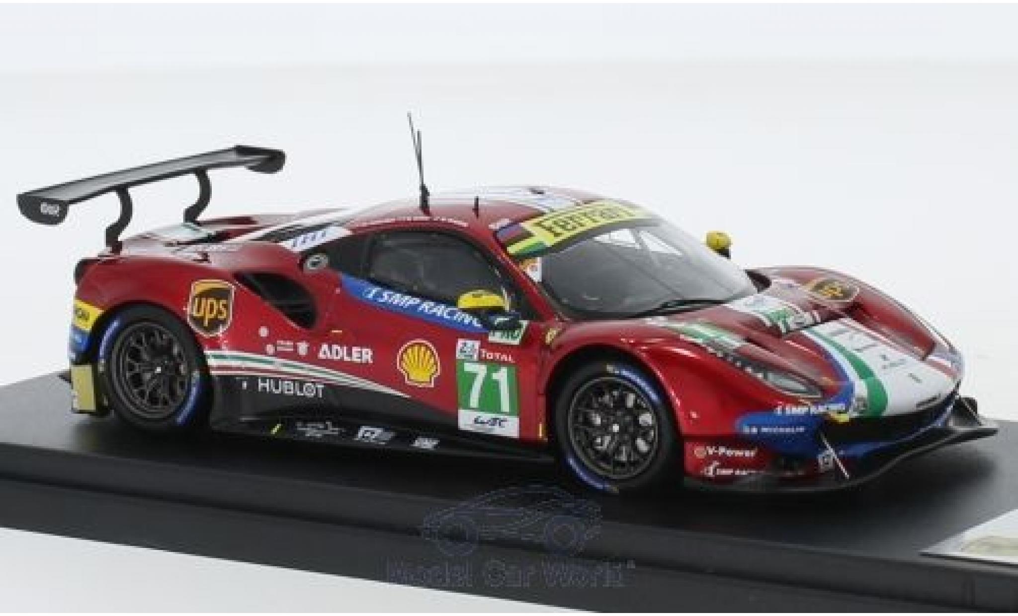 Ferrari 488 1/43 Look Smart GTE Evo No.71 AF Corse 24h Le Mans 2018 D.Rigon/S.Bird/M.Molina modelauto