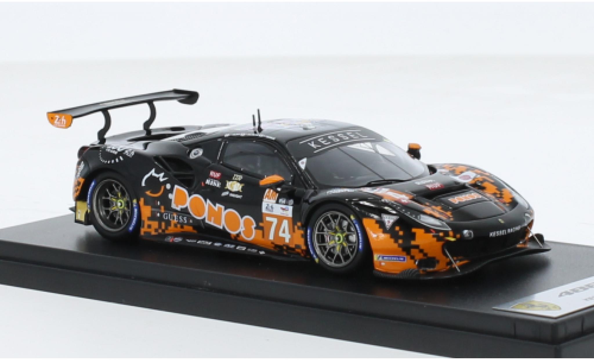 Ferrari 488 1/43 Look Smart GTE EVO No.74 Kessel Racing 24h Le Mans 2023 1:43 modelauto