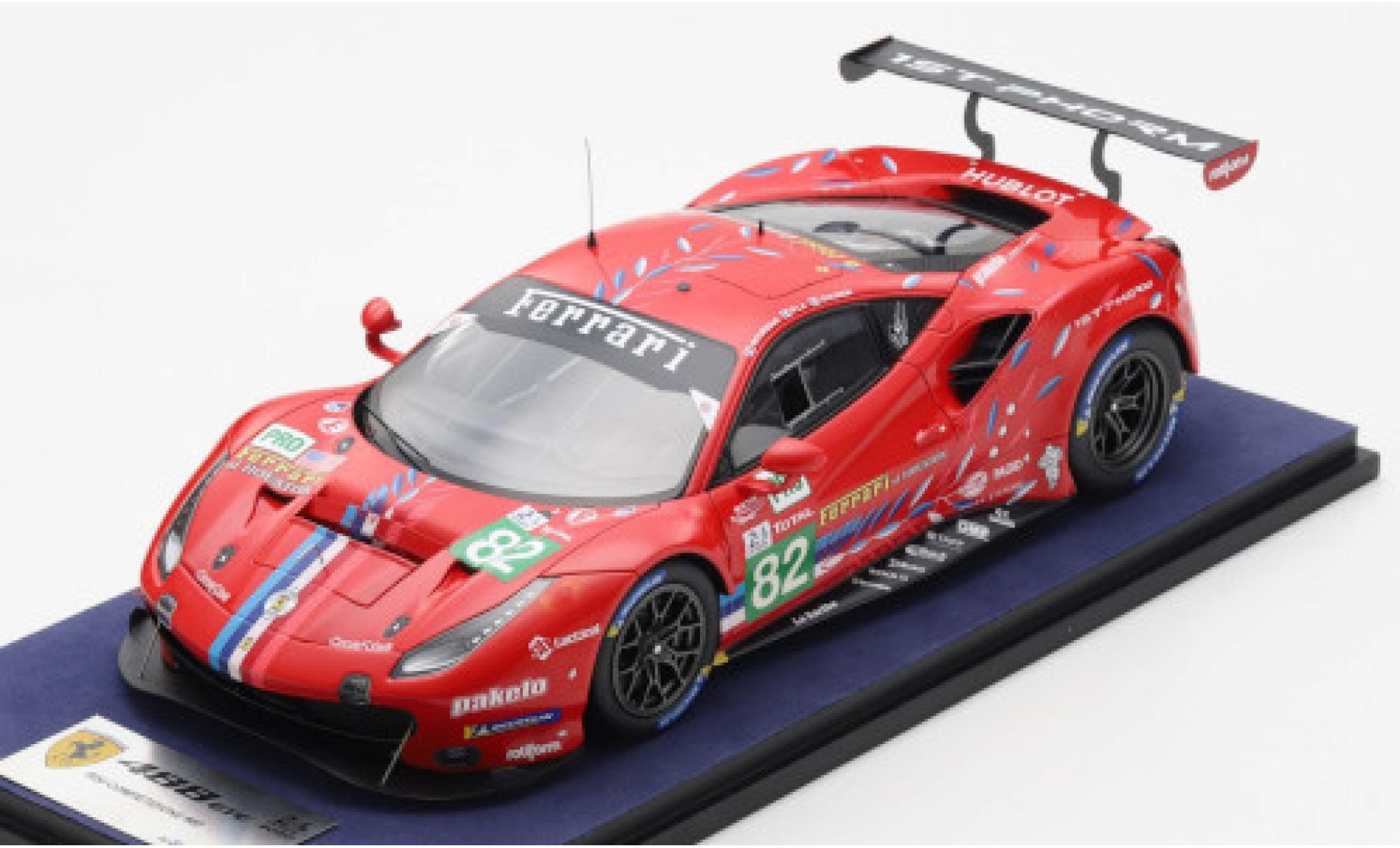 Ferrari 488 1/18 Look Smart GTE EVO No.82 Risi Competizione 24h Le Mans 2020 S.Bourdais/J.Gounon/O.Pla modelauto