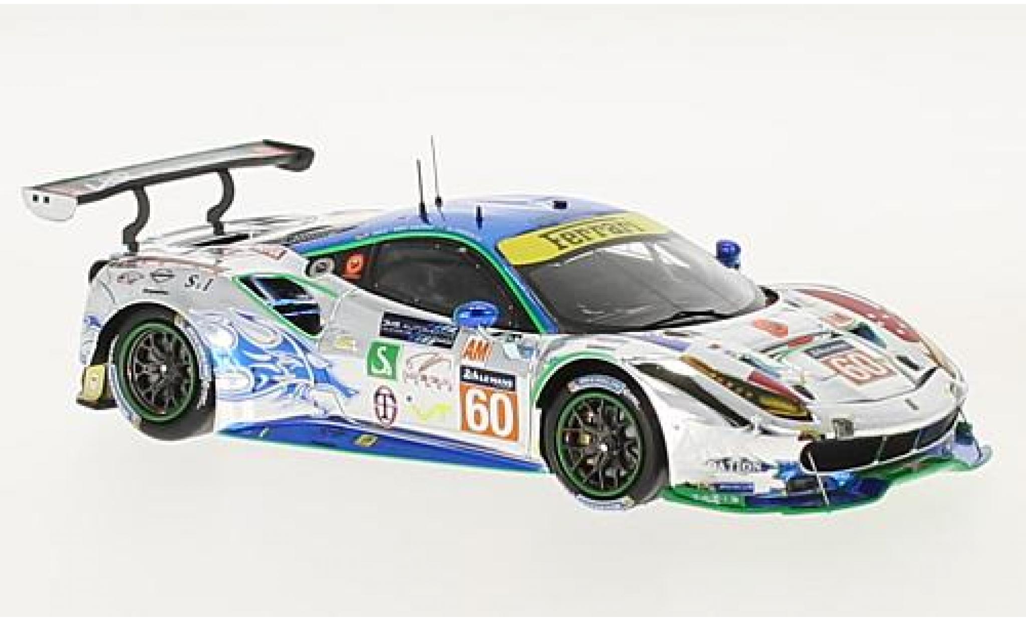 Ferrari 488 1/43 Look Smart GTE No.60 Clearwater Racing 24h Le Mans 2017 R.Wee/H.Kato/A.Parente modelauto