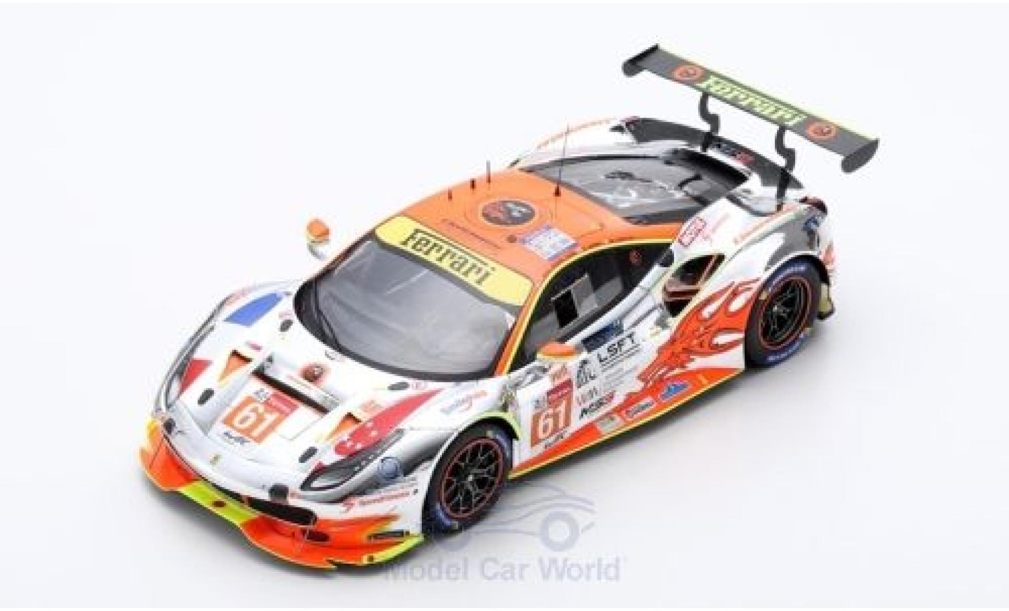 Ferrari 488 1/18 Look Smart GTE No.61 Clearwater Racing 24h Le Mans 2018 M.Griffin/W.S.Mok/K.Sawa modelauto