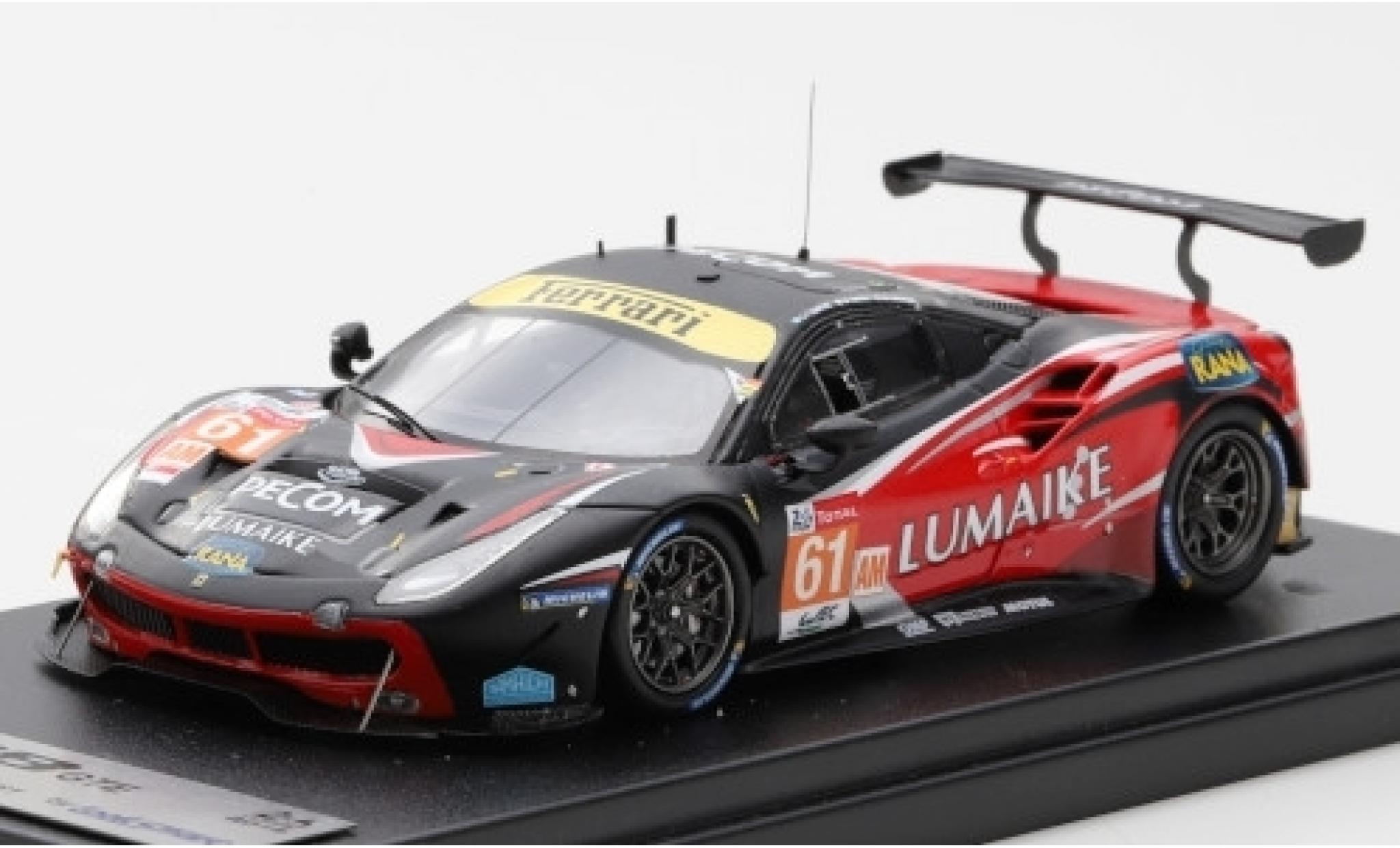 Ferrari 488 1/43 Look Smart GTE No.61 Clearwater Racing Lumaike 24h Le Mans 2019 M.Griffin/M.Cressoni/L.Perez-Companc modelauto
