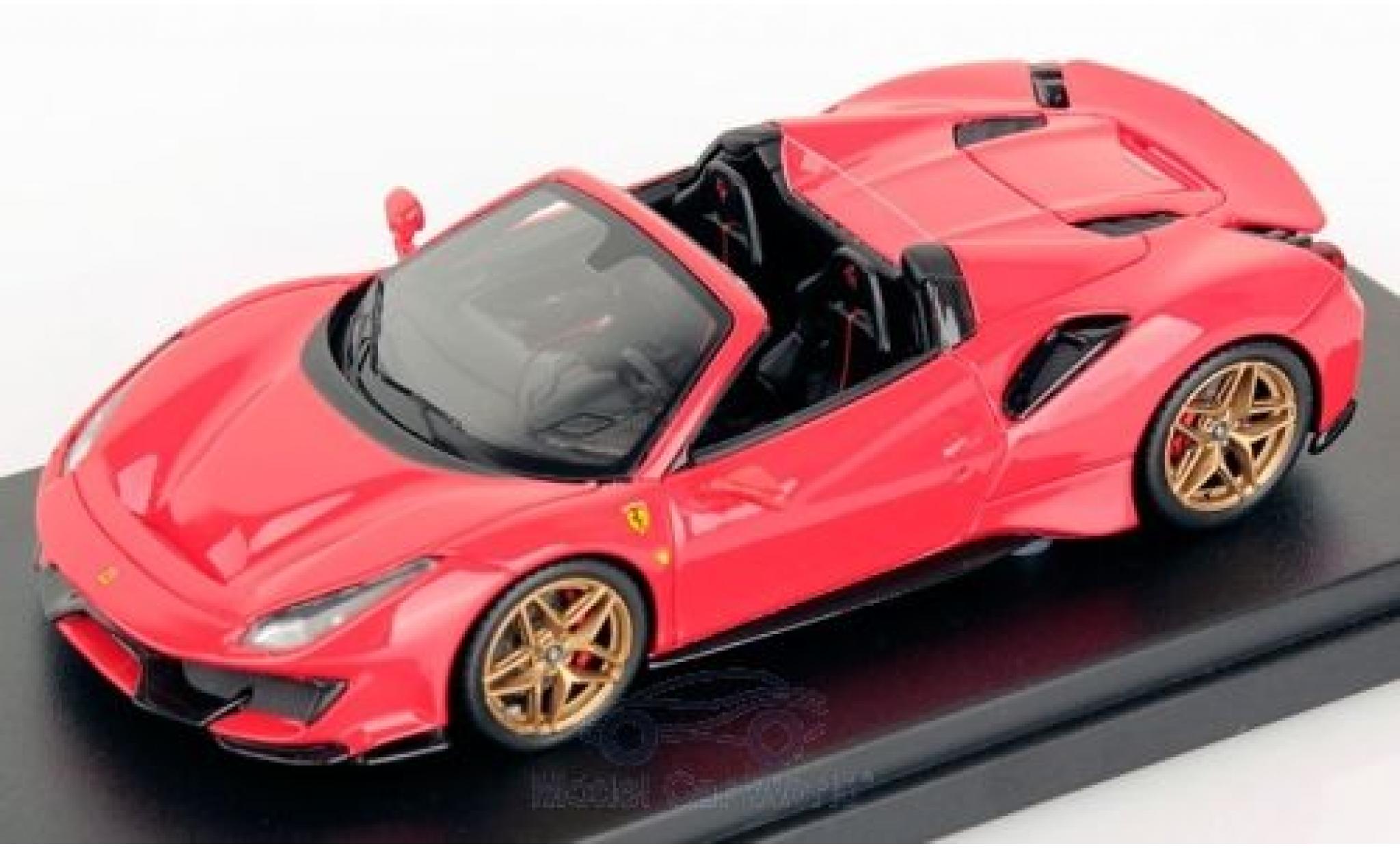 Ferrari 488 1/43 Look Smart Pista Spider rood modelauto