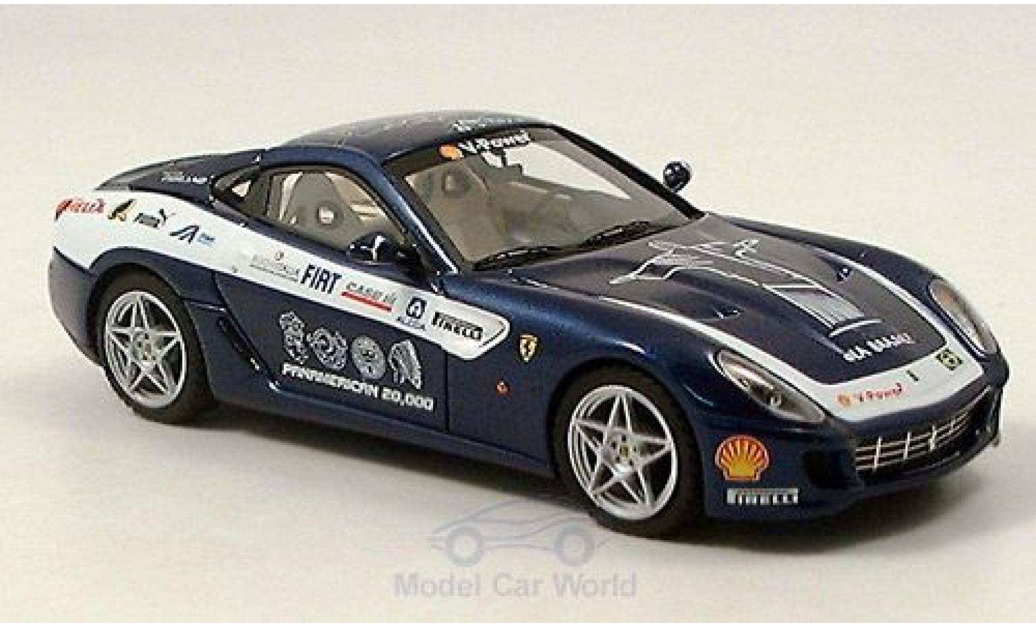 Ferrari 599 GTB 1/43 Look Smart GTB blauw Fiorano Panamericana modelauto