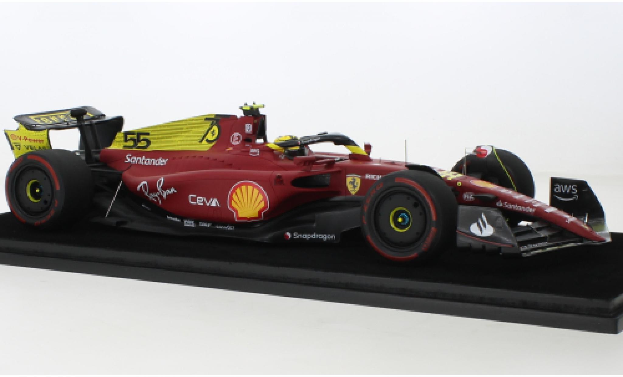 Ferrari F1 1/18 Look Smart -75 No.55 Scuderia Formel 1 GP Italien 2022 1:18 modelauto