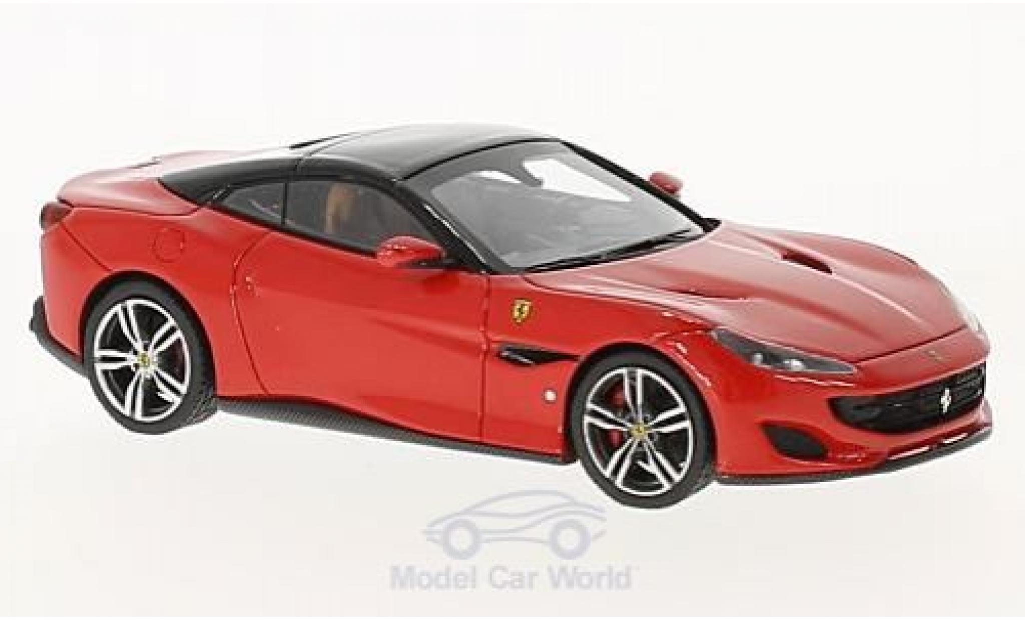 Ferrari Portofino 1/43 Look Smart rood/zwart modelauto