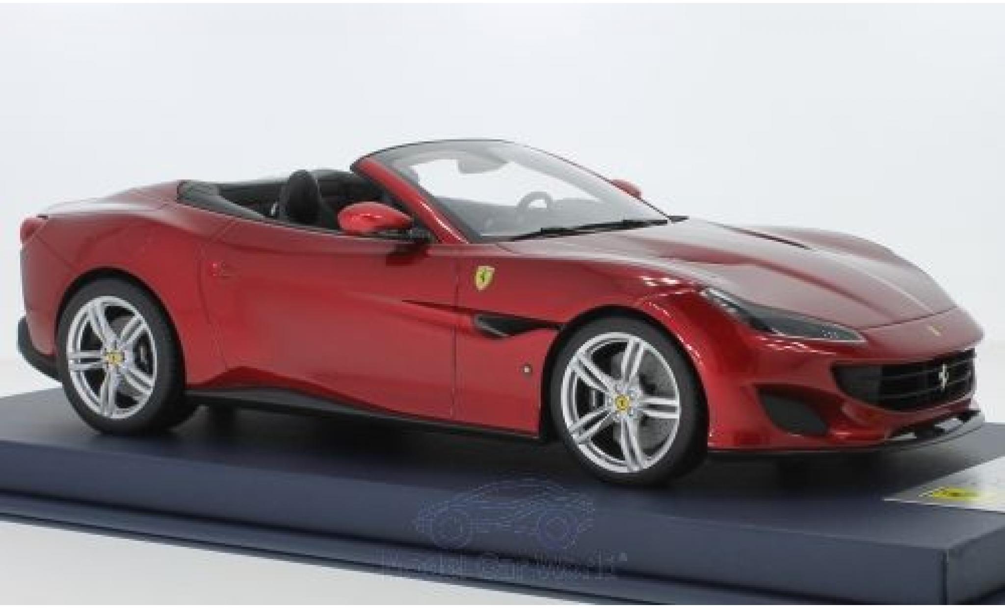 Ferrari Portofino 1/18 Look Smart metallic rood 2018 modelauto