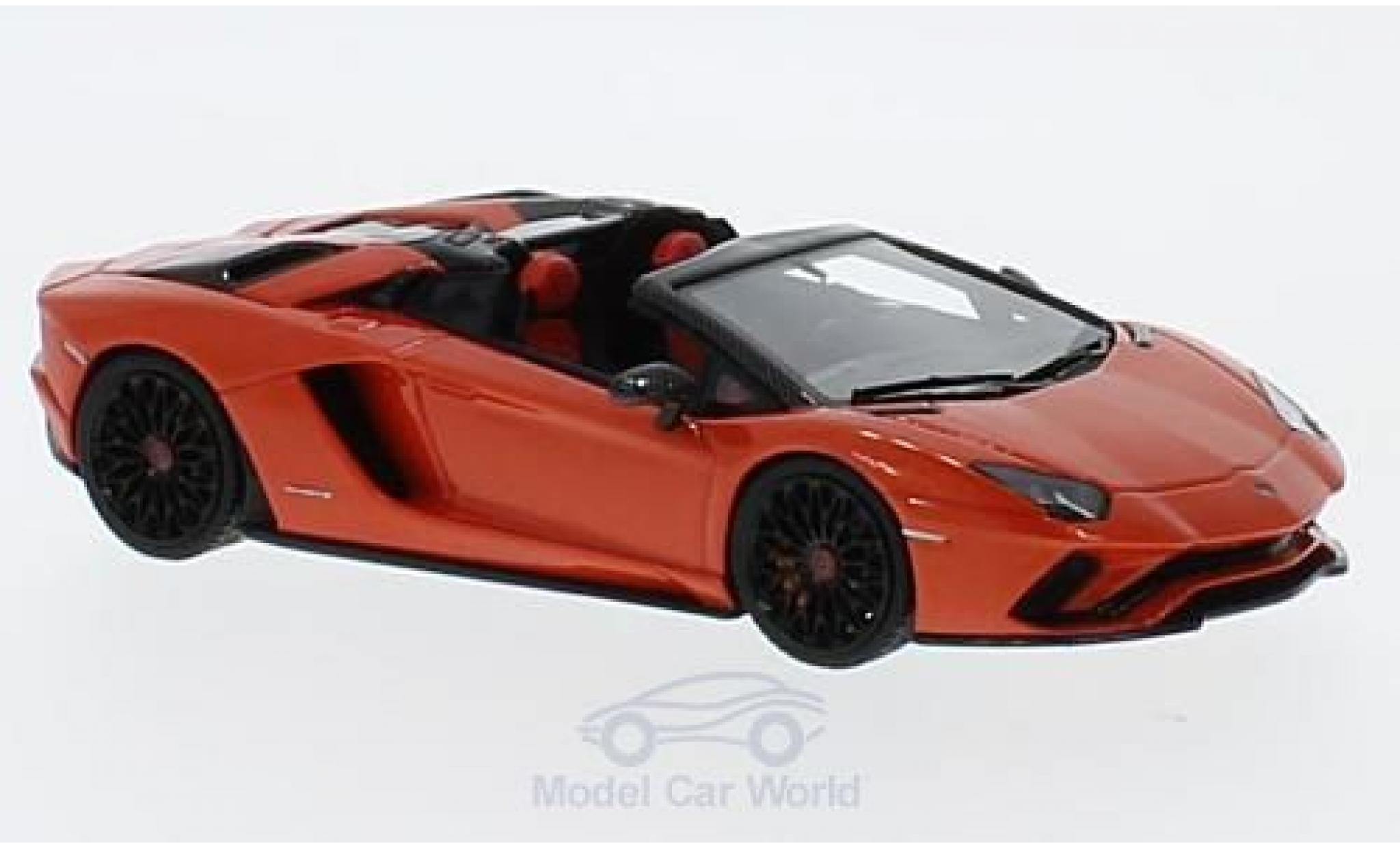 Lamborghini Aventador Roadster 1/43 Look Smart S Roadster metallic oranje modelauto