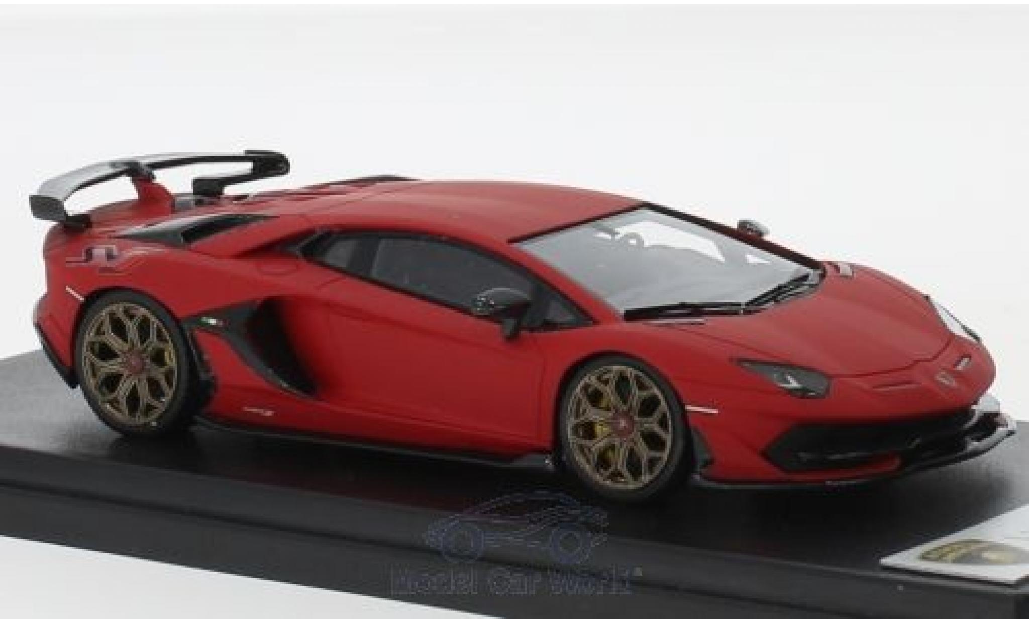 Lamborghini Aventador J 1/43 Look Smart SVJ matt-rood 2018 modelauto