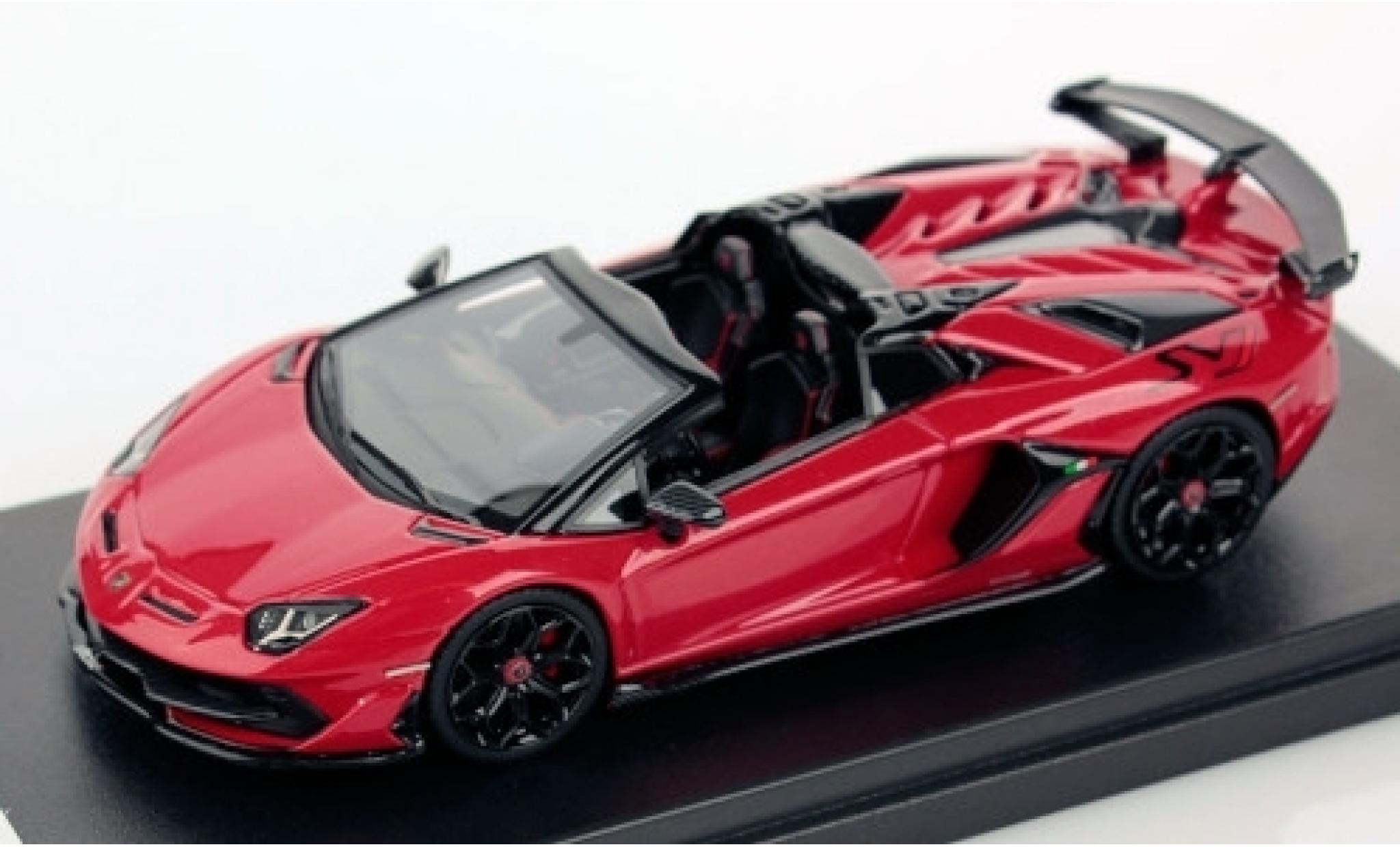 Lamborghini Aventador 1/43 Look Smart SVJ Roadster rood 2019 modelauto