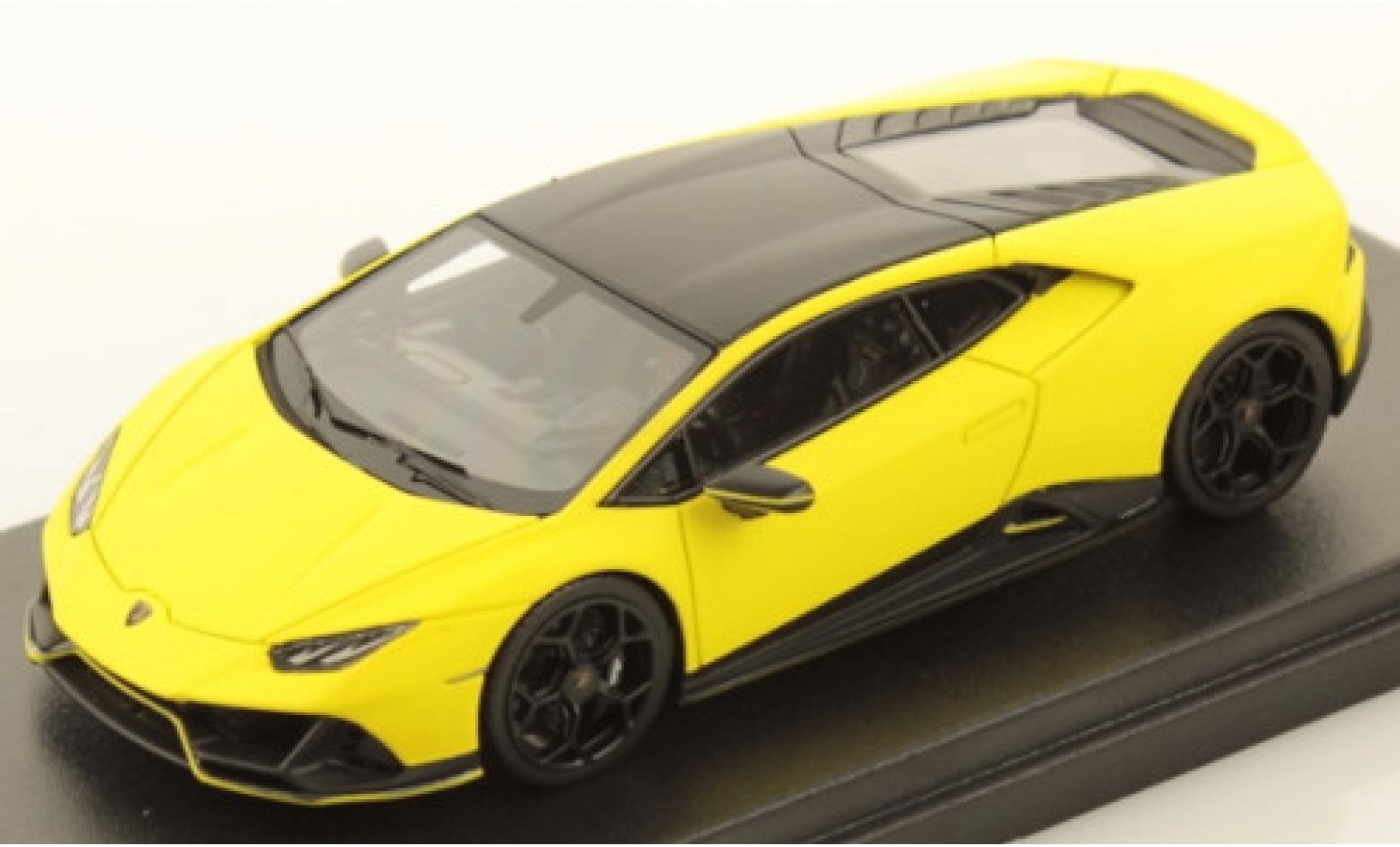 Lamborghini Huracan 1/43 Look Smart Evo Fluo Capsule matt-geel/matt-zwart modelauto