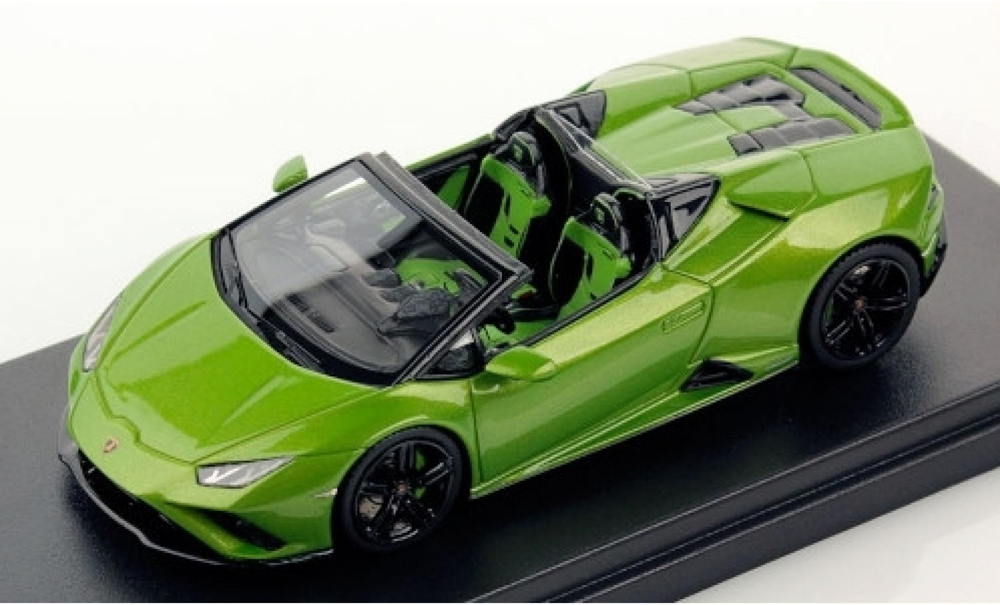 Lamborghini Huracan 1/43 Look Smart Evo RWD Spyder metallic groen 2019 modelauto