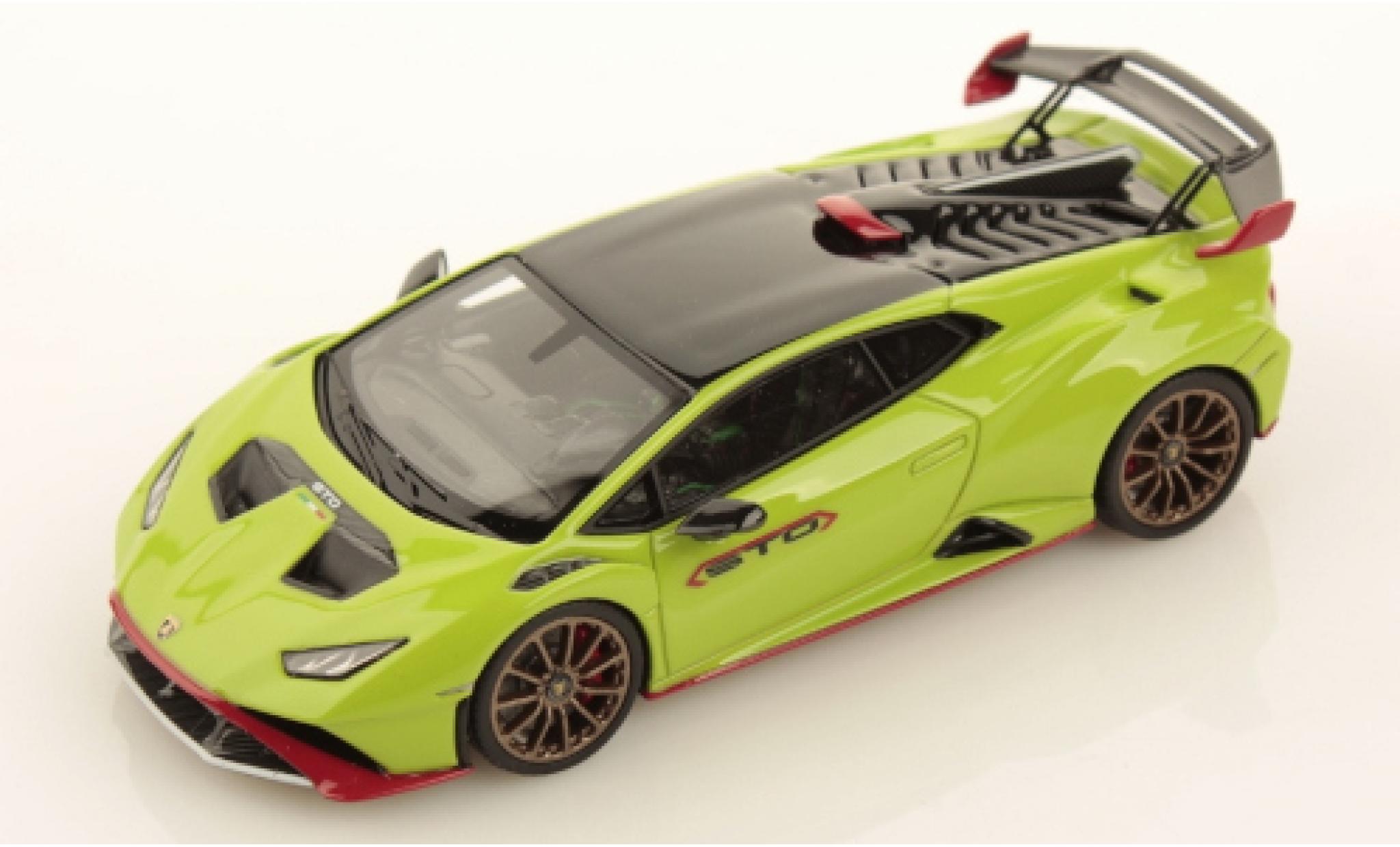 Lamborghini Huracan 1/43 Look Smart STO groen/rood 2021 modelauto