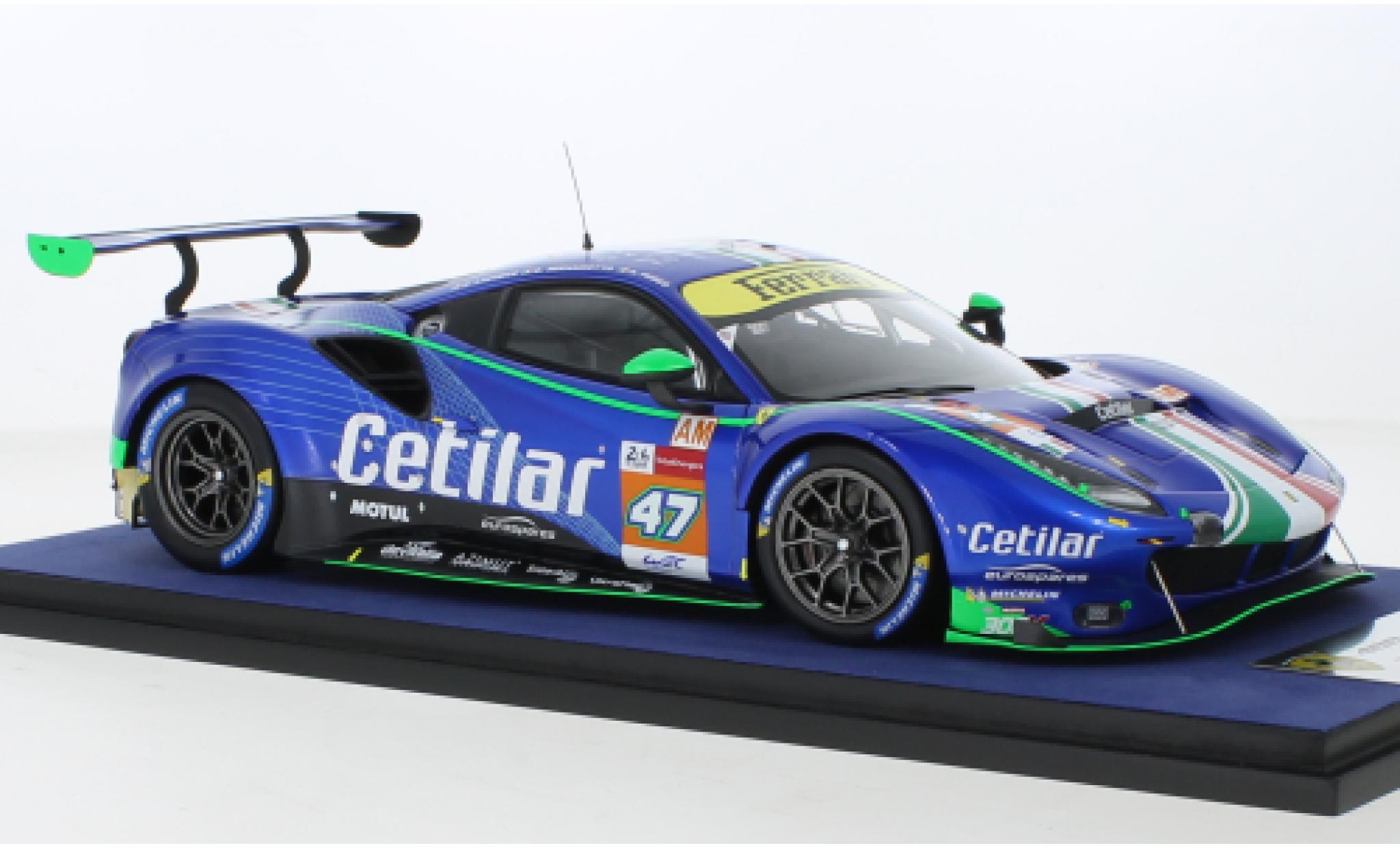 Ferrari 488 1/18 Look Smart GTE EVO No.47 Centilar Racing 24h Le Mans 2021 modelauto