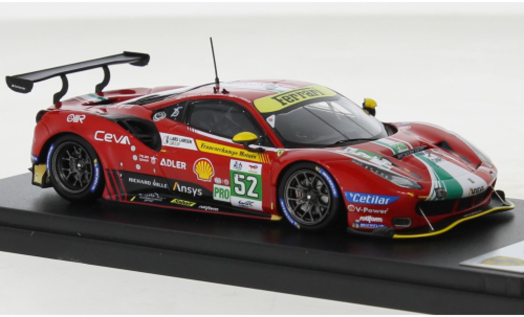 Ferrari 488 1/43 Look Smart GTE EVO No.52 AF Corse 24h Le Mans 2022 modelauto