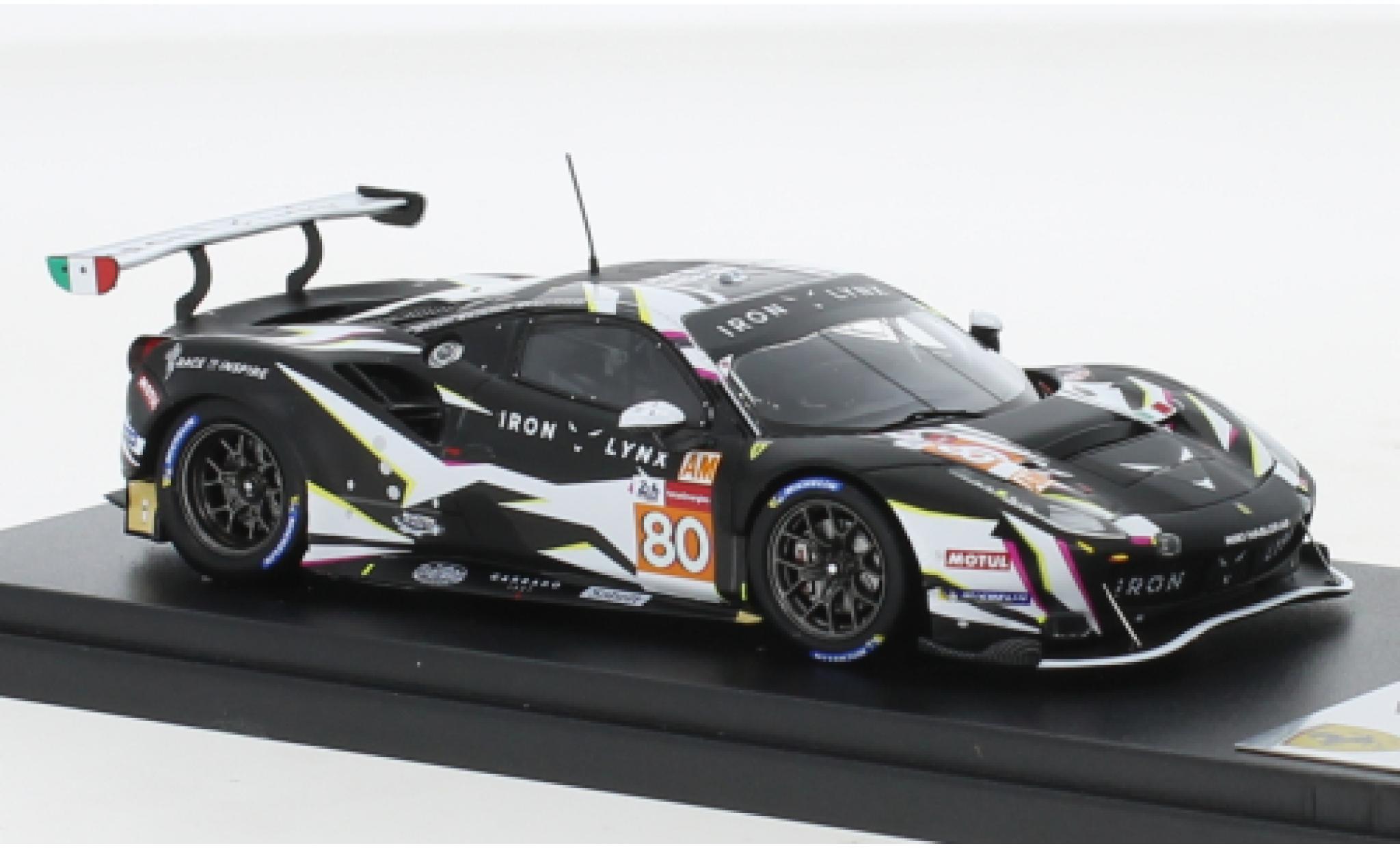 Ferrari 488 1/43 Look Smart GTE EVO No.80 Iron Lynx 24h Le Mans 2021 modelauto