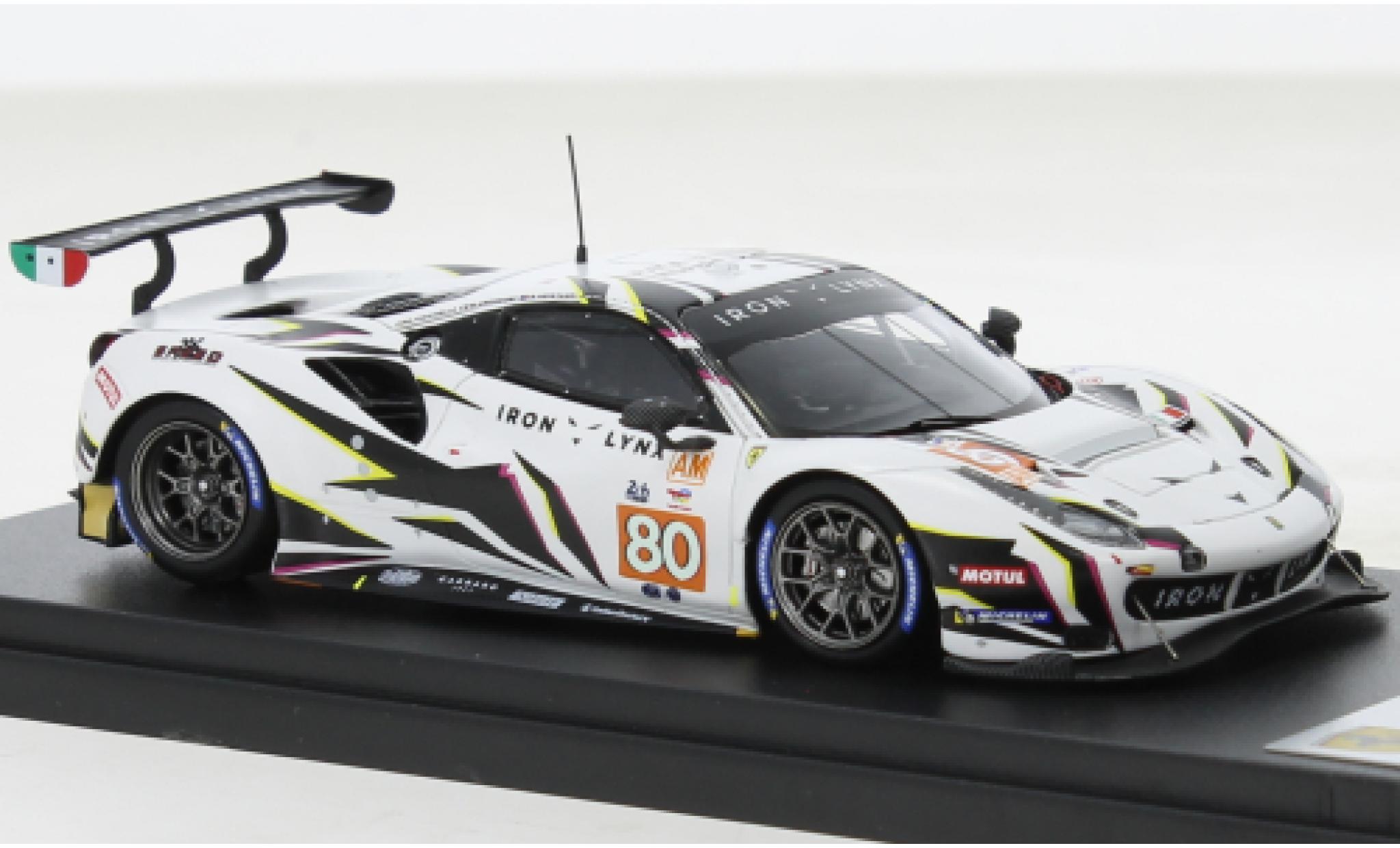 Ferrari 488 1/43 Look Smart GTE EVO No.80 Iron Lynx 24h Le Mans 2022 modelauto