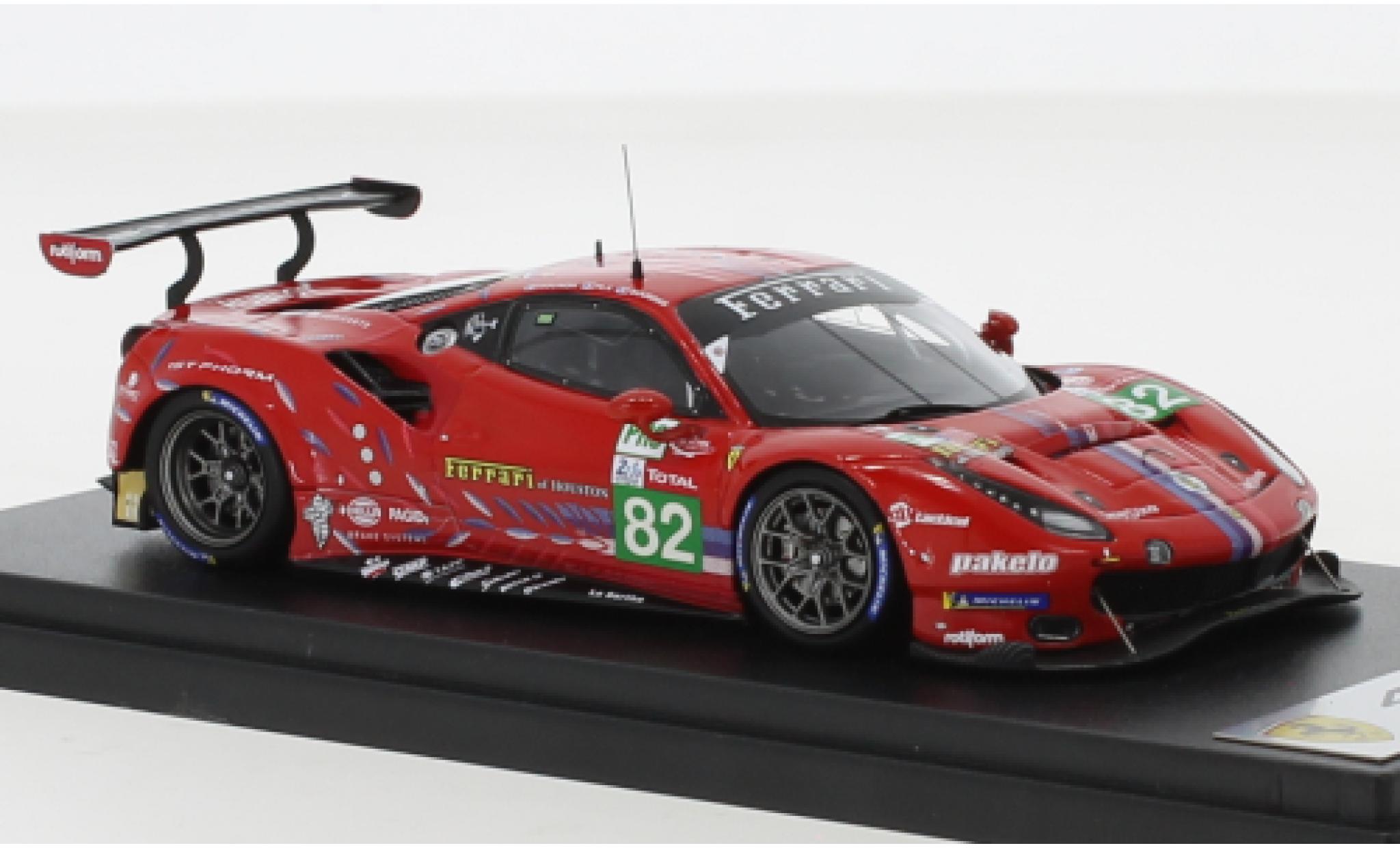 Ferrari 488 1/43 Look Smart GTE EVO No.82 Risi Competizione 24h Le Mans 2020 modelauto