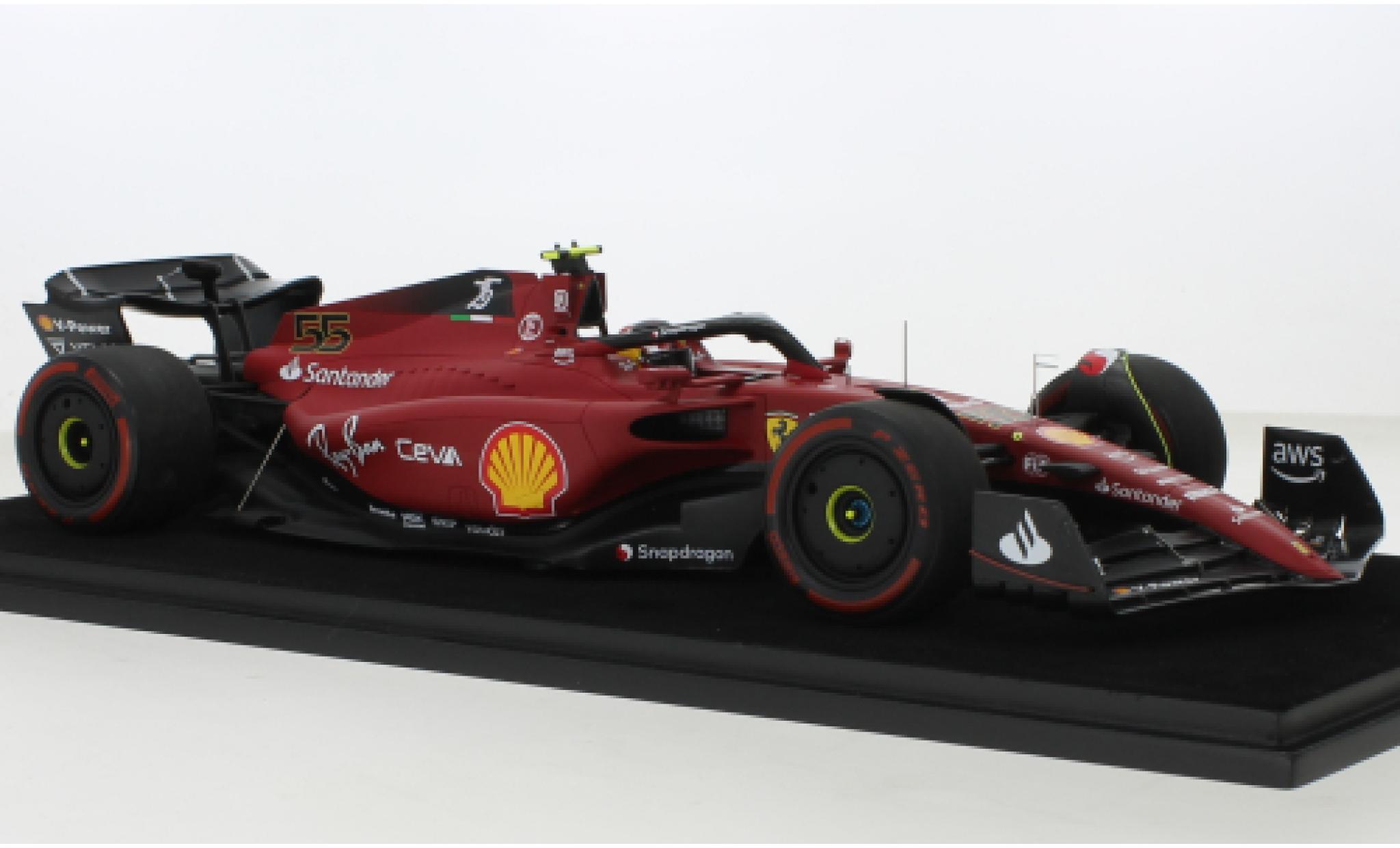 Ferrari F1 1/18 Look Smart -75 No.55 Scuderia formule 1 GP Grande-Bretagne 2022 modelauto