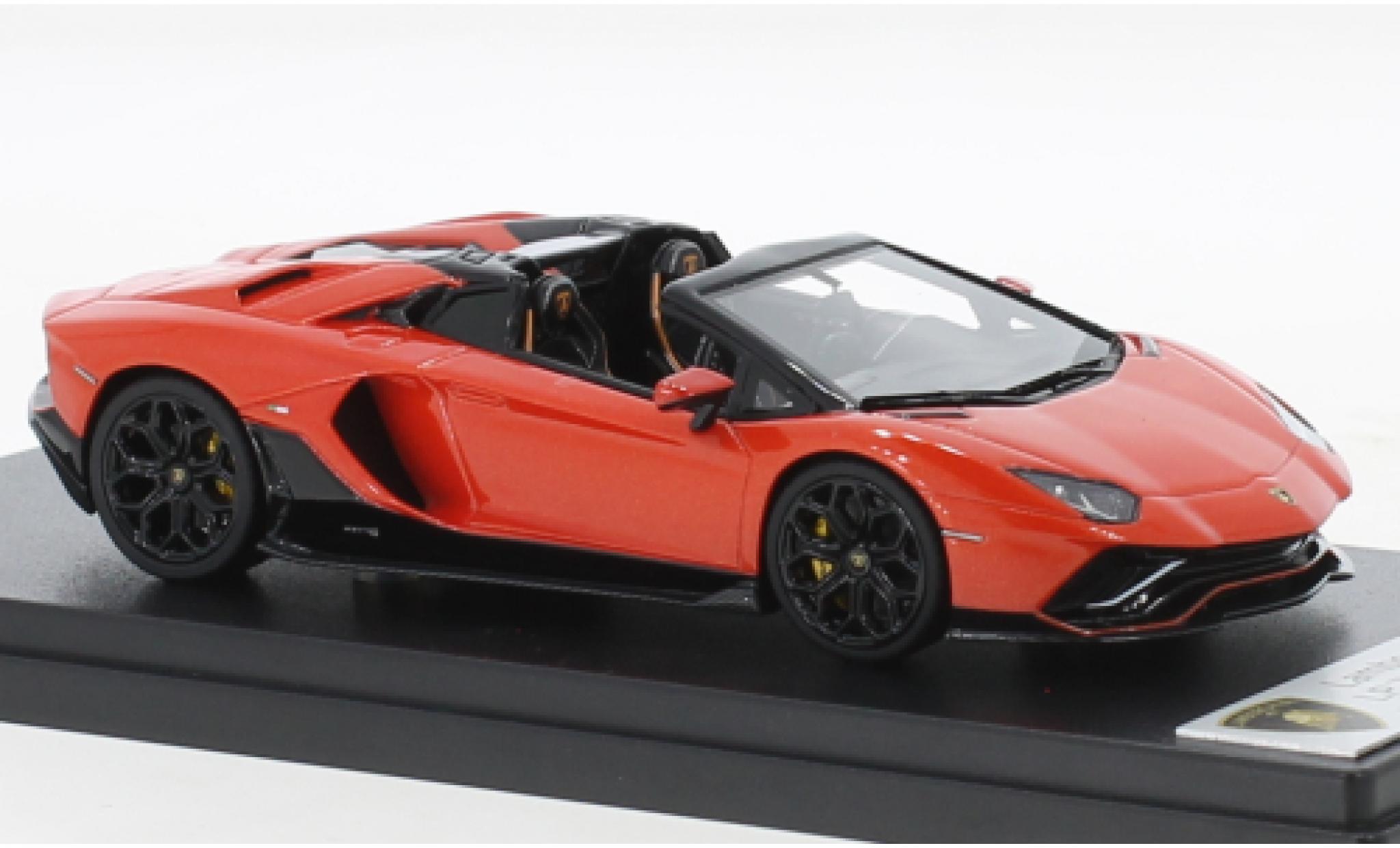 Lamborghini Aventador 1/43 Look Smart LP 780-4 Ultimae Roadster metallic oranje modelauto