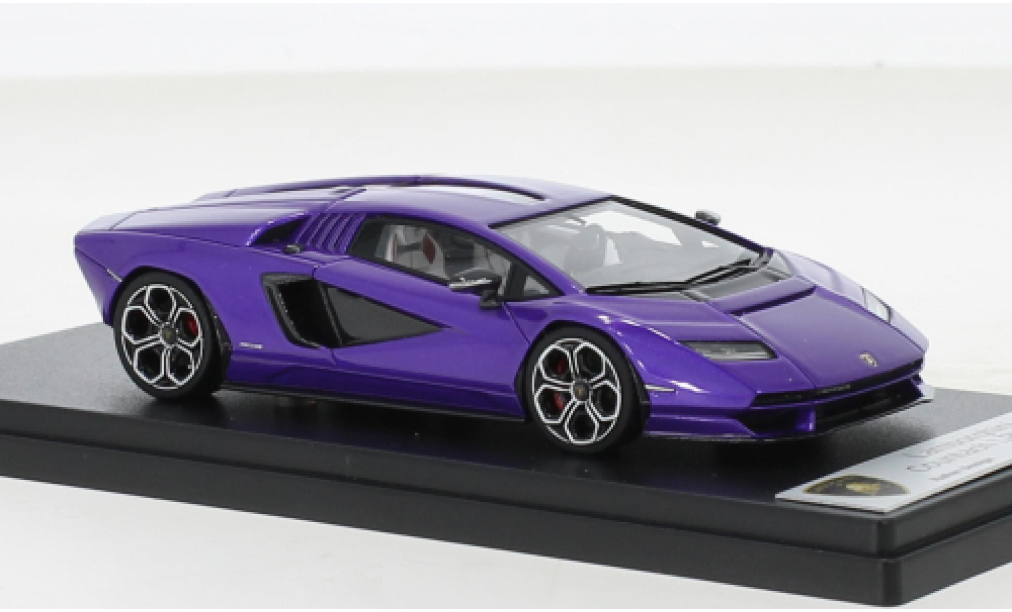 Lamborghini Countach 1/43 Look Smart LPI 800-4 metallic paarsee 2022 modelauto