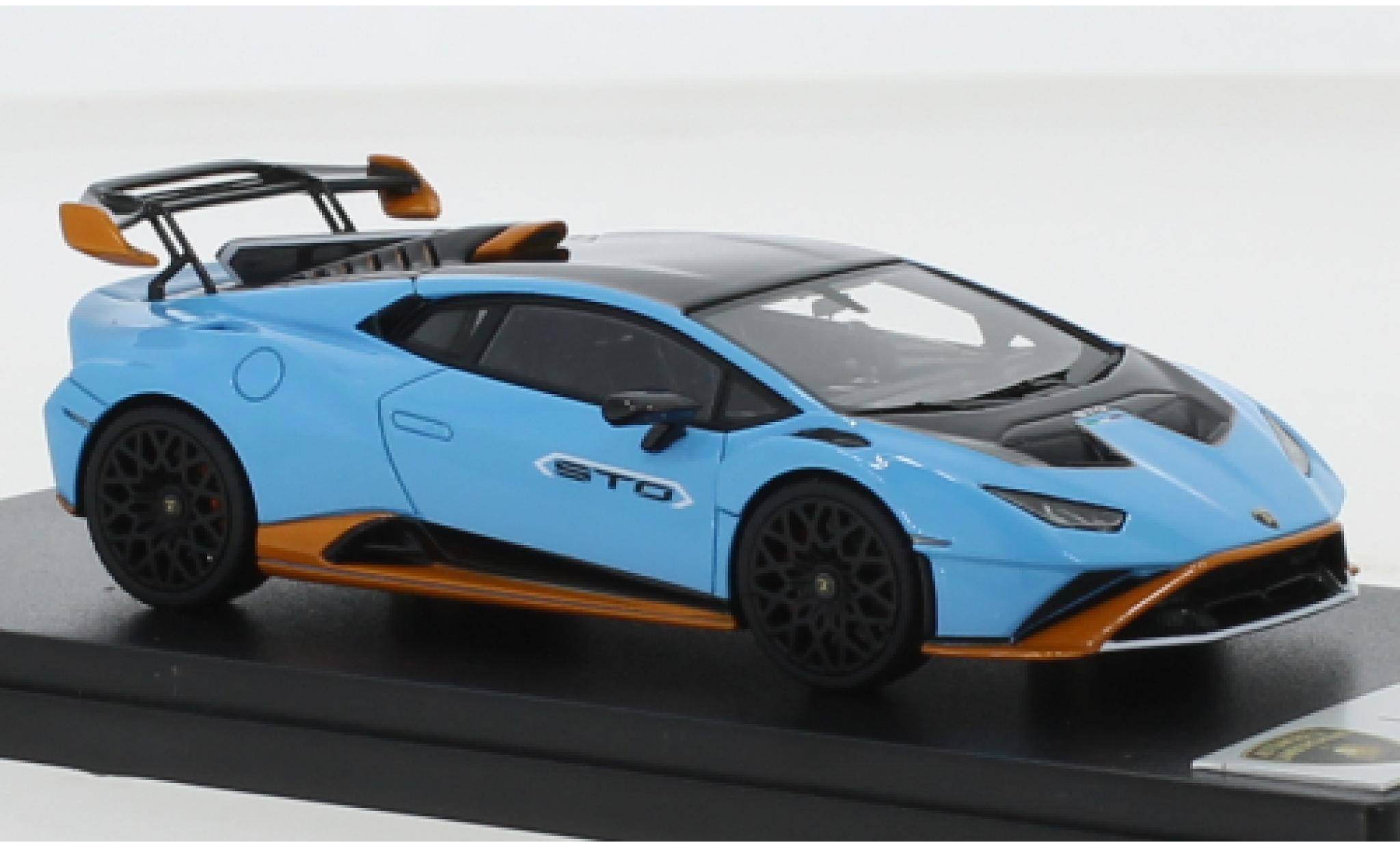 Lamborghini Huracan 1/43 Look Smart STO blauw/oranje 2021 modelauto