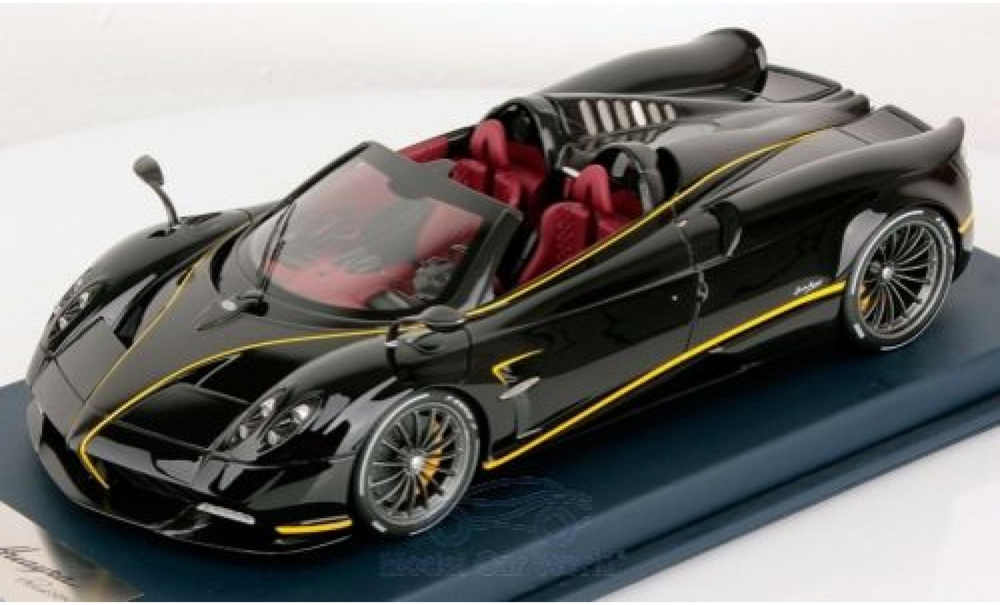 Pagani Huayra 1/18 Look Smart Roadster zwart 2017 Gyrfalcon modelauto