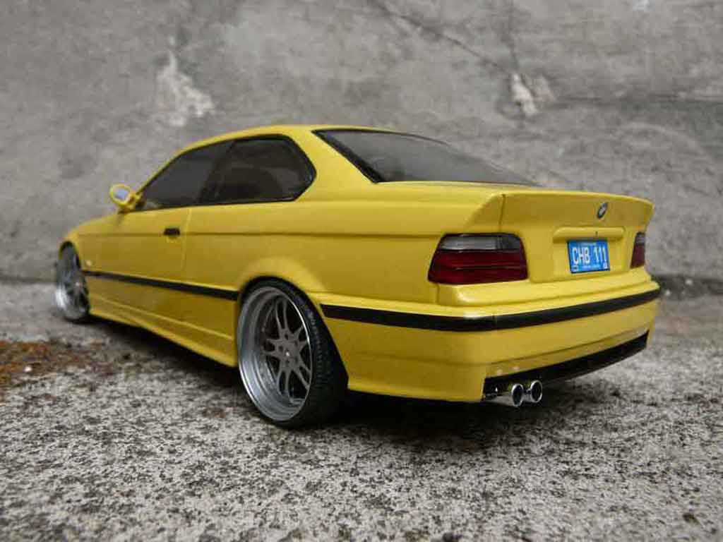 Bmw M3 E36 1/18 Ut Models jaune E36 jantes alu tuning modelauto
