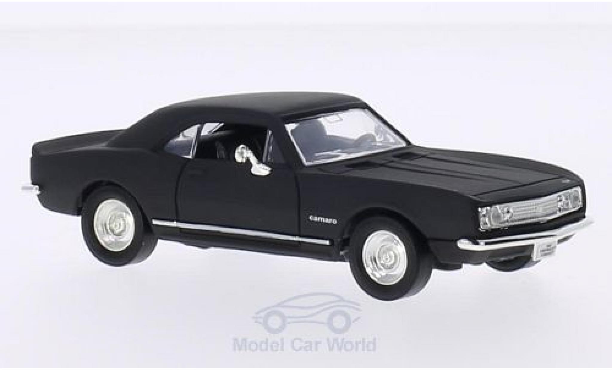 Chevrolet Camaro 1/43 Lucky Die Cast Z-28 matt-zwart 1967 ohne Vitrine modelauto