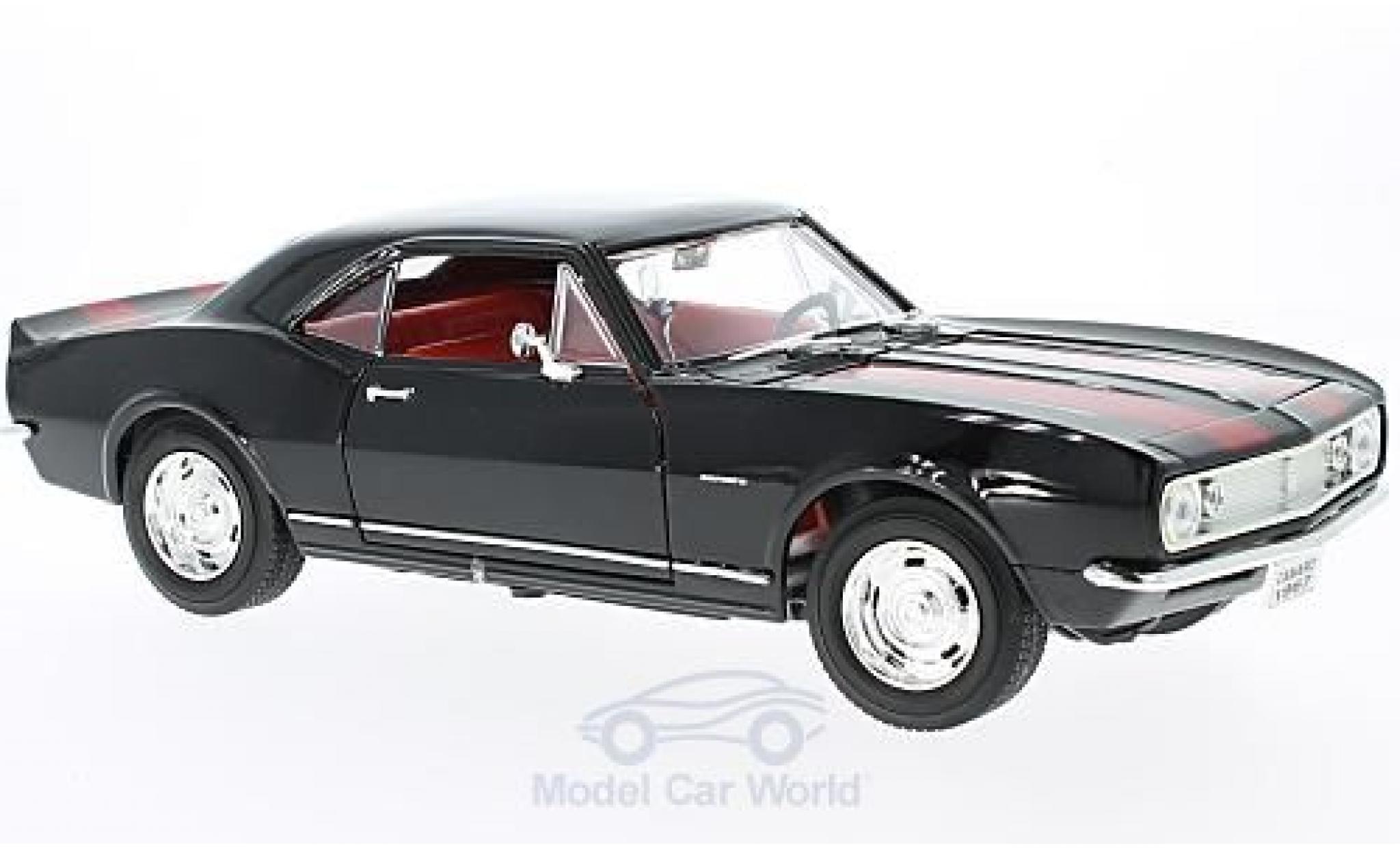 Chevrolet Camaro Z28 1/18 Lucky Die Cast Z28 zwart/rood 1967 modelauto